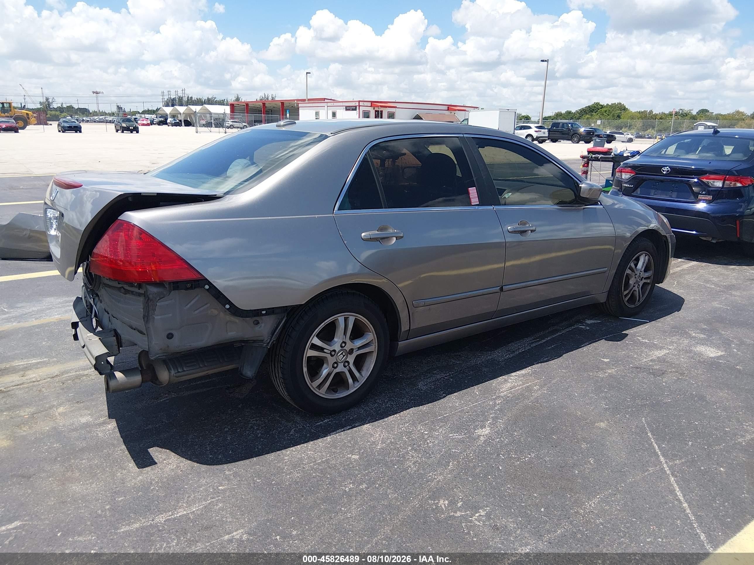 2006 Honda Accord 2.4 Ex Gray vin: 1HGCM56886A074668