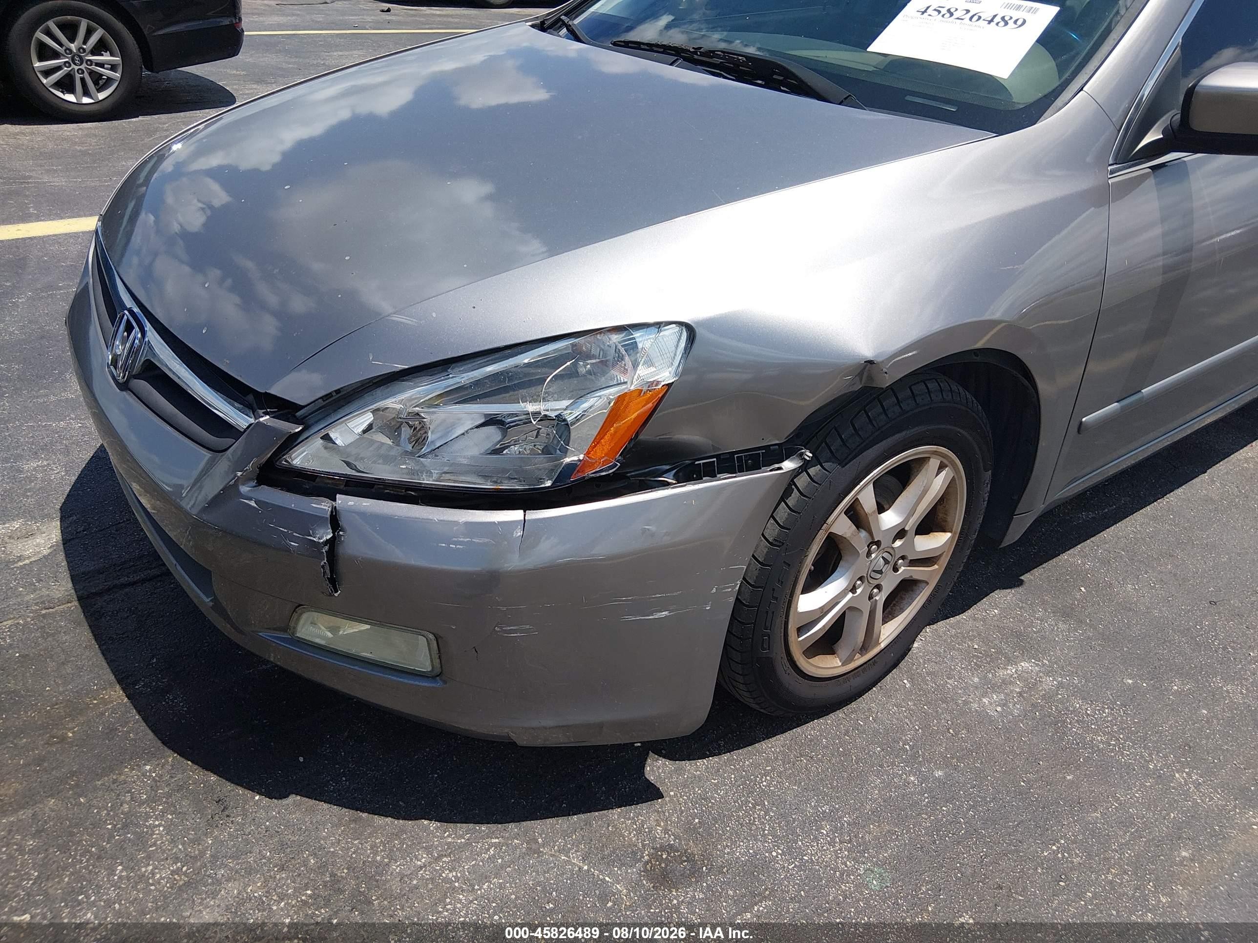 2006 Honda Accord 2.4 Ex Gray vin: 1HGCM56886A074668