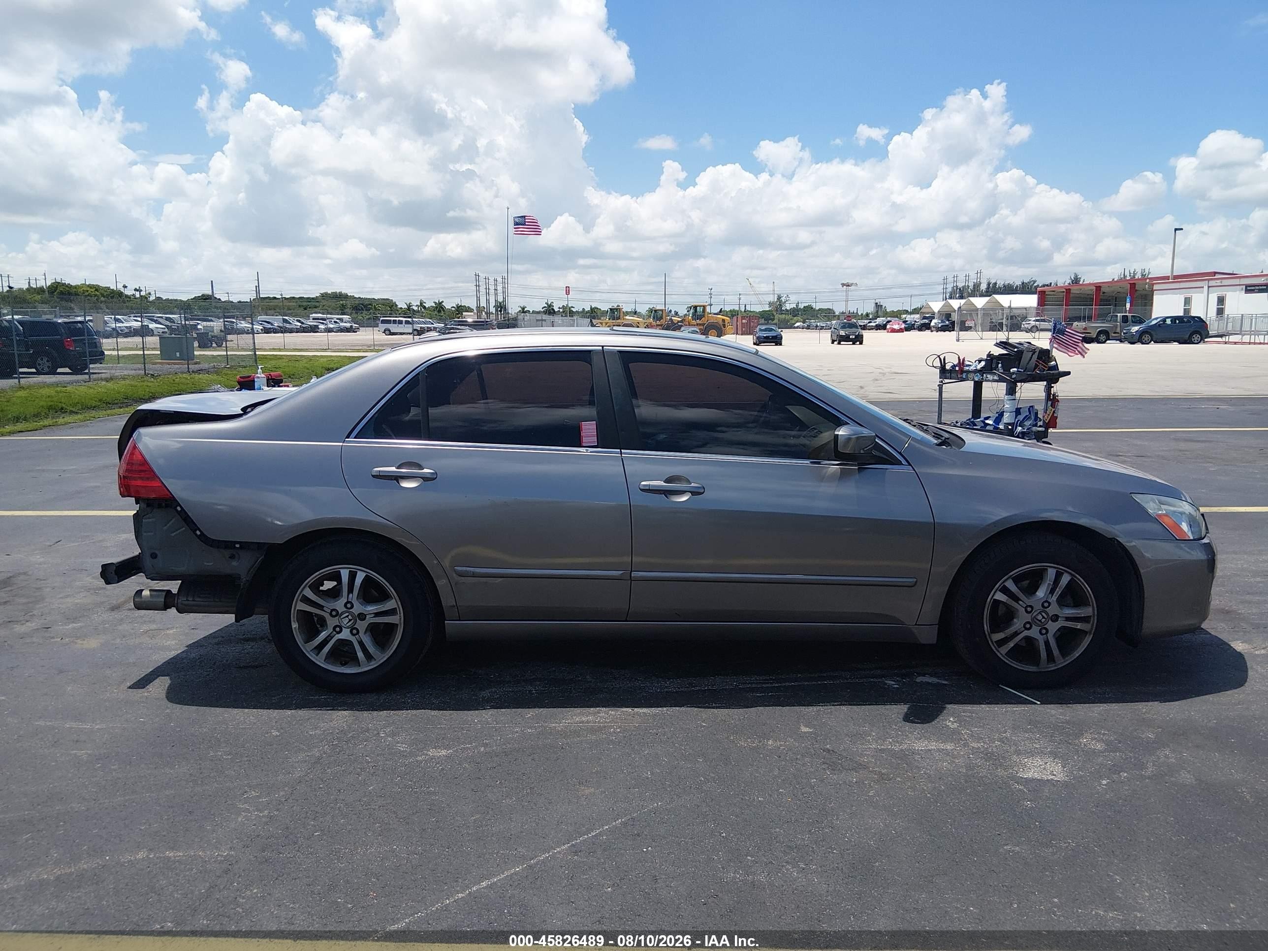 2006 Honda Accord 2.4 Ex Gray vin: 1HGCM56886A074668