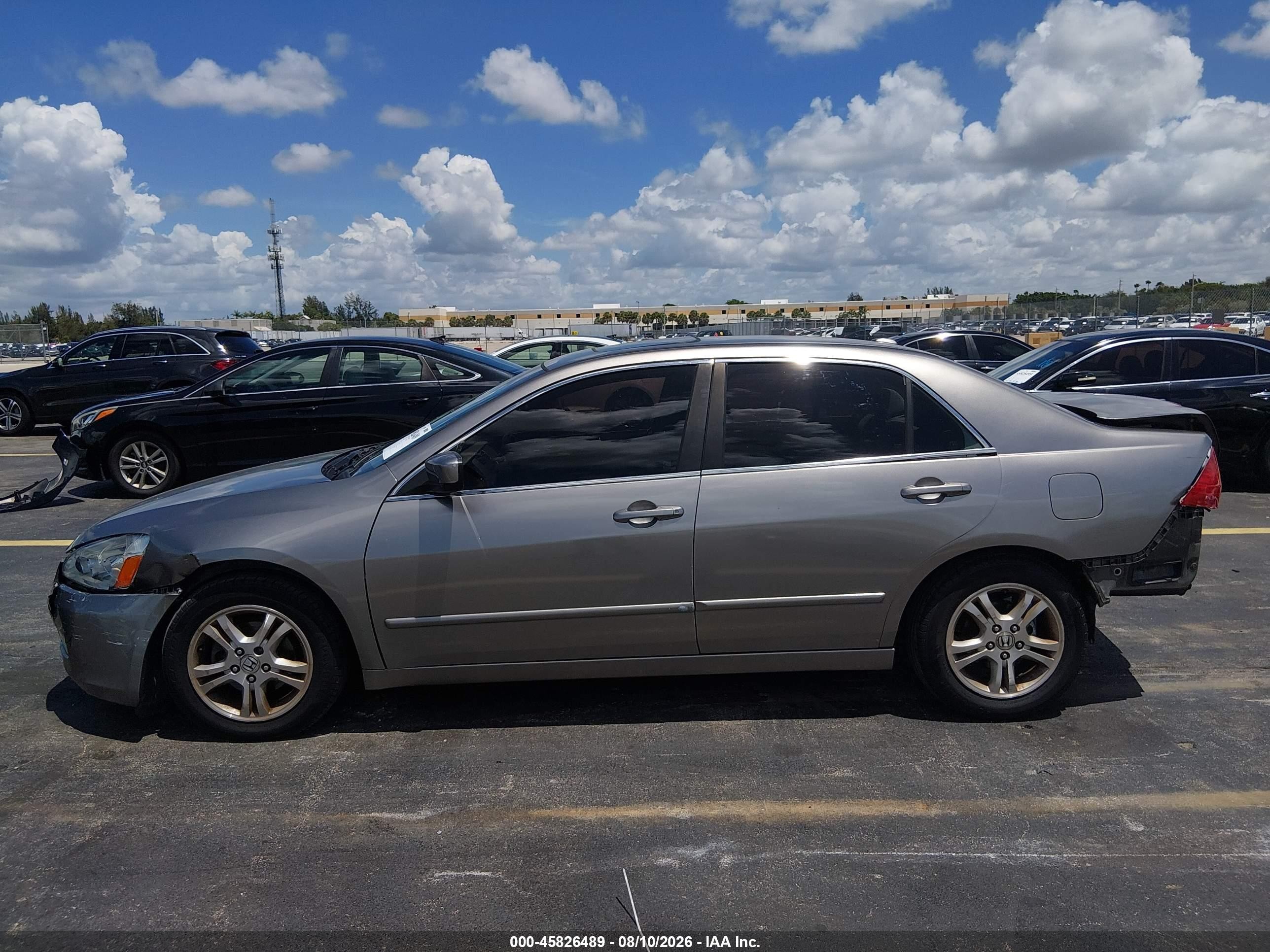2006 Honda Accord 2.4 Ex Gray vin: 1HGCM56886A074668