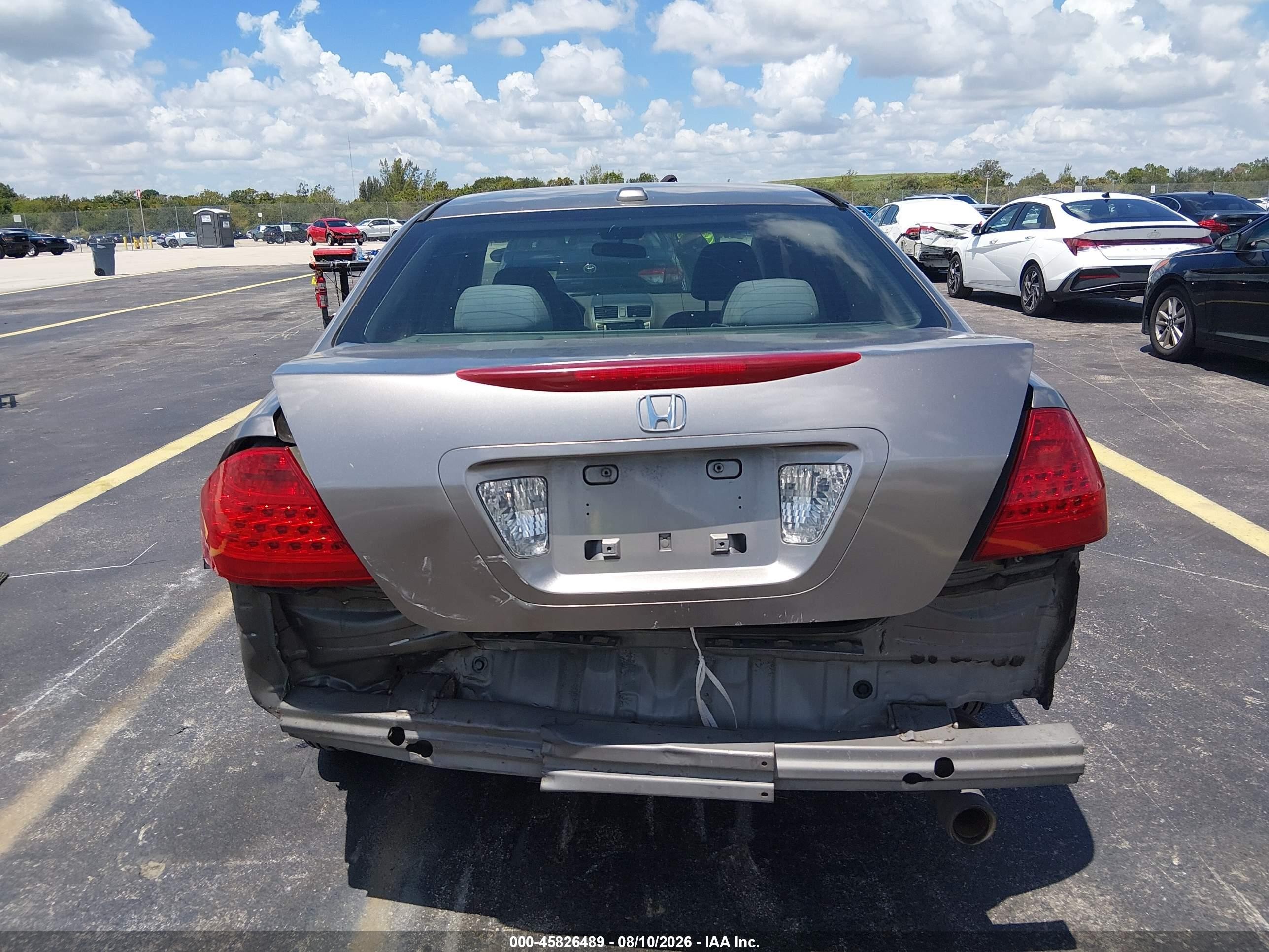 2006 Honda Accord 2.4 Ex Gray vin: 1HGCM56886A074668