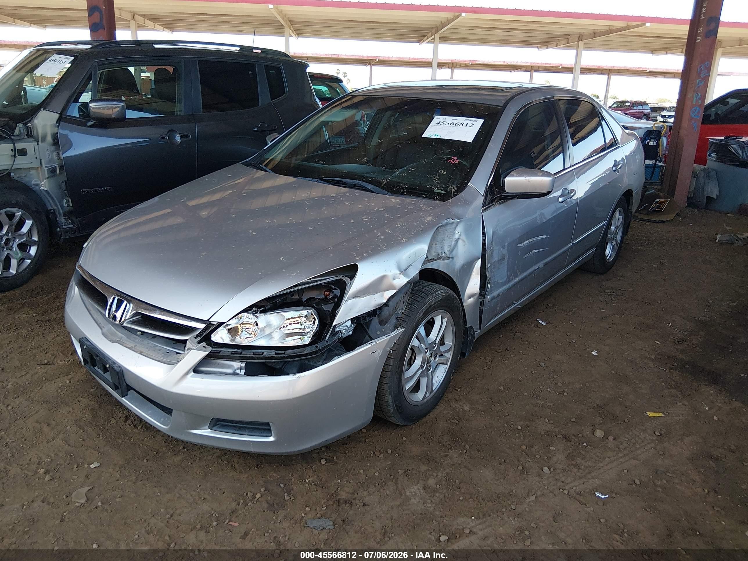 2006 Honda Accord 2.4 Ex Silver vin: 1HGCM56886A095150