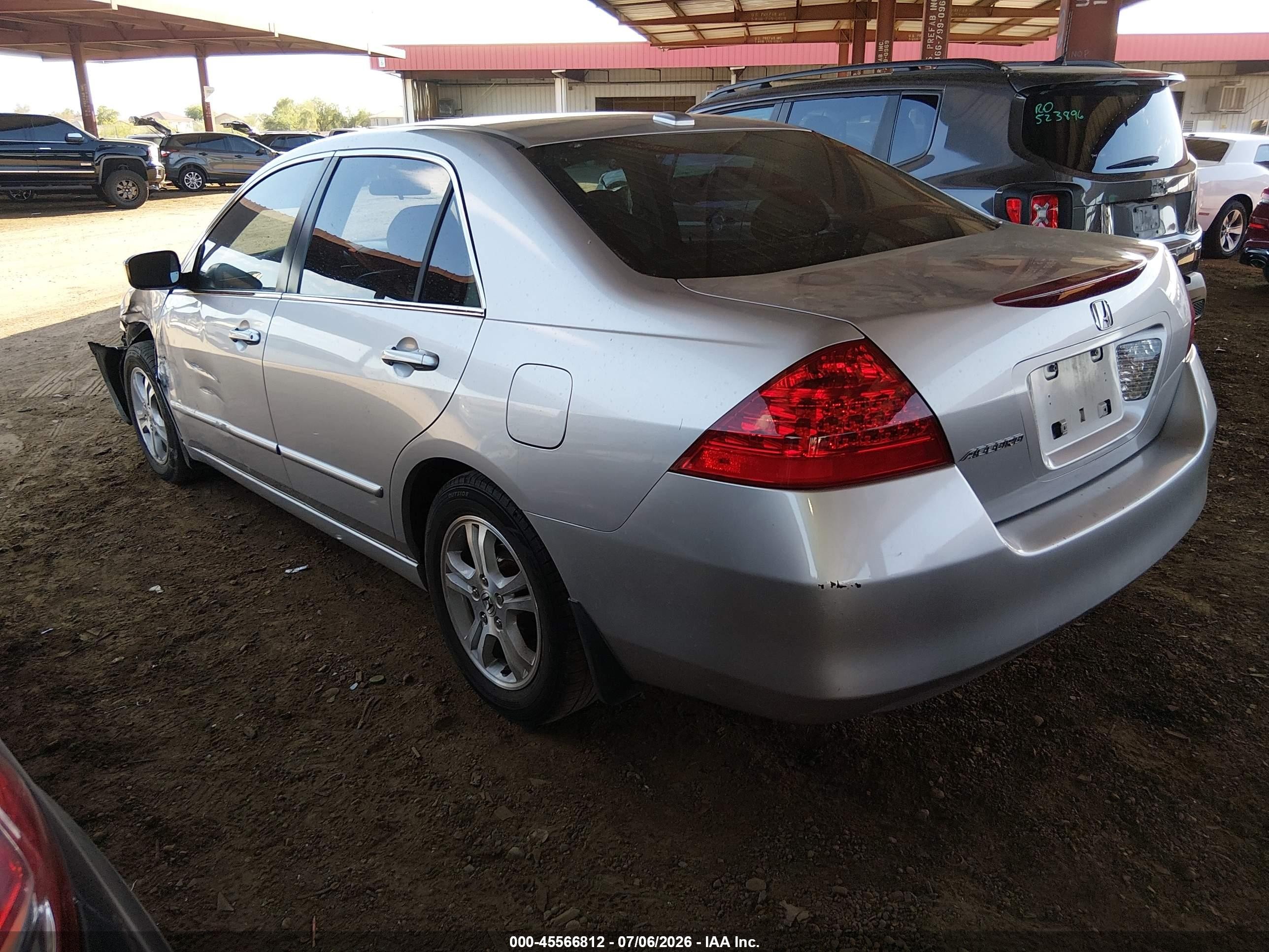 2006 Honda Accord 2.4 Ex Silver vin: 1HGCM56886A095150
