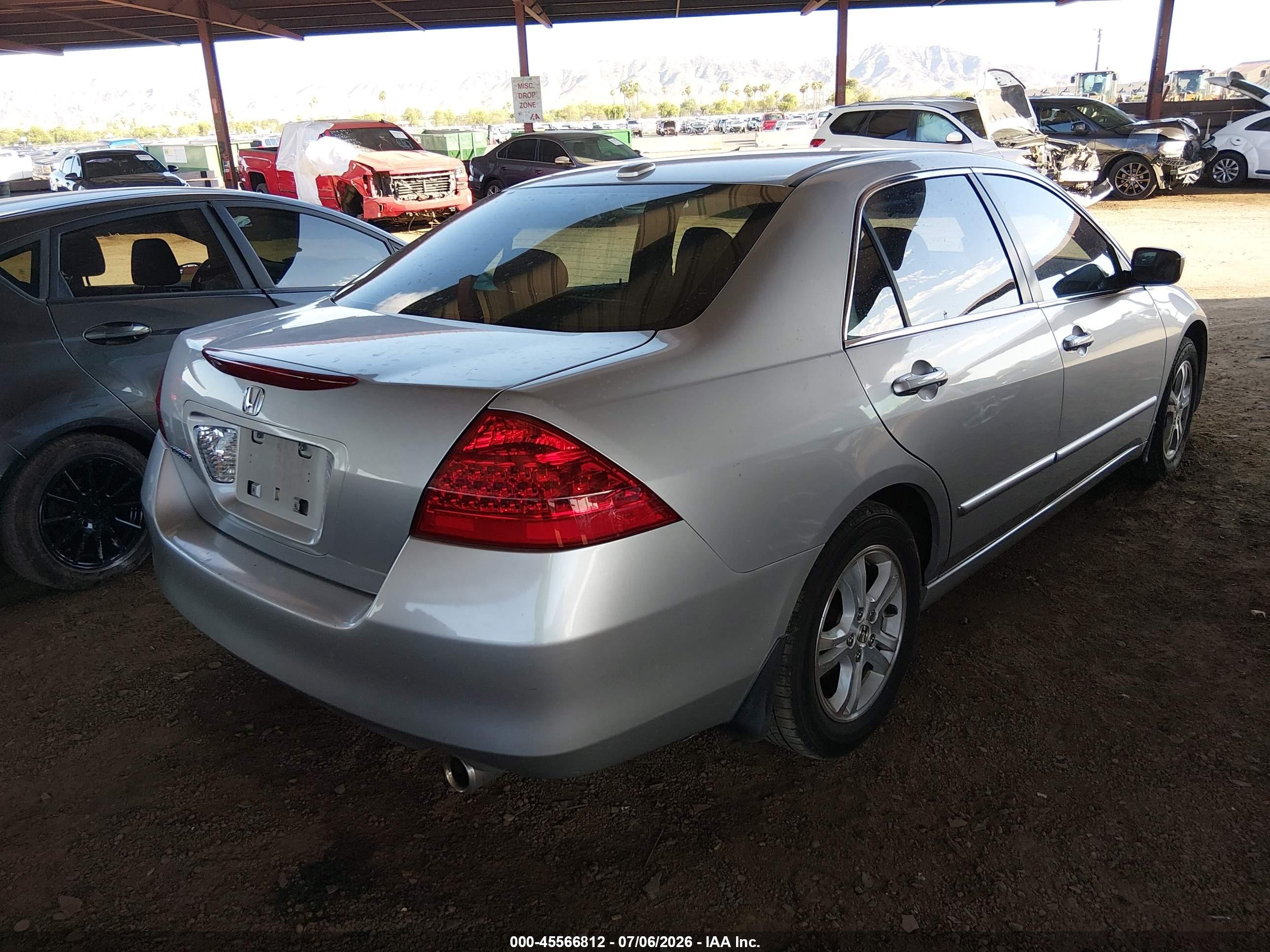 2006 Honda Accord 2.4 Ex Silver vin: 1HGCM56886A095150