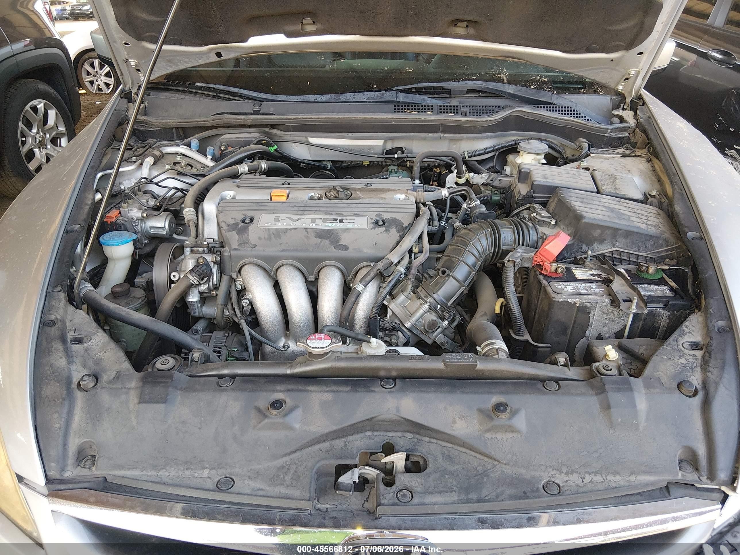 2006 Honda Accord 2.4 Ex Silver vin: 1HGCM56886A095150