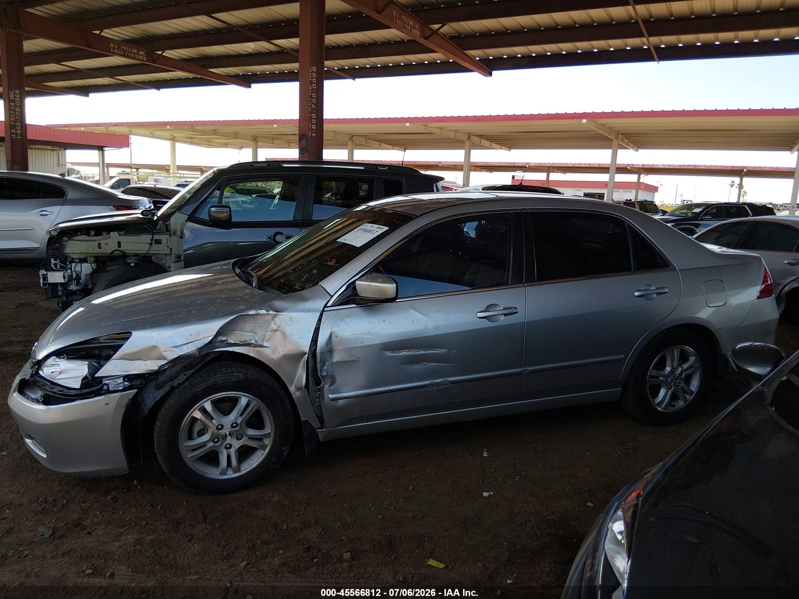 2006 Honda Accord 2.4 Ex Silver vin: 1HGCM56886A095150
