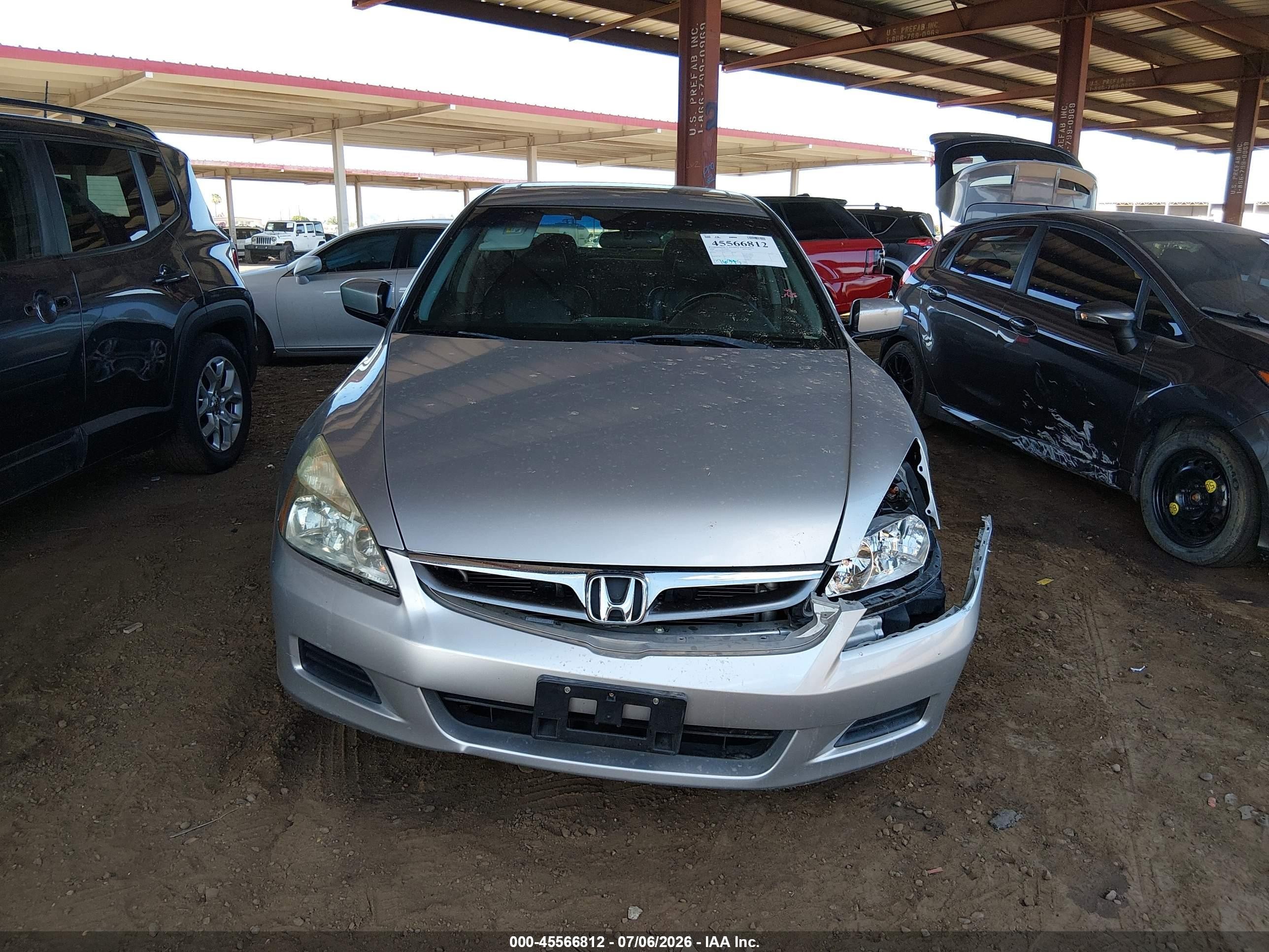 2006 Honda Accord 2.4 Ex Silver vin: 1HGCM56886A095150