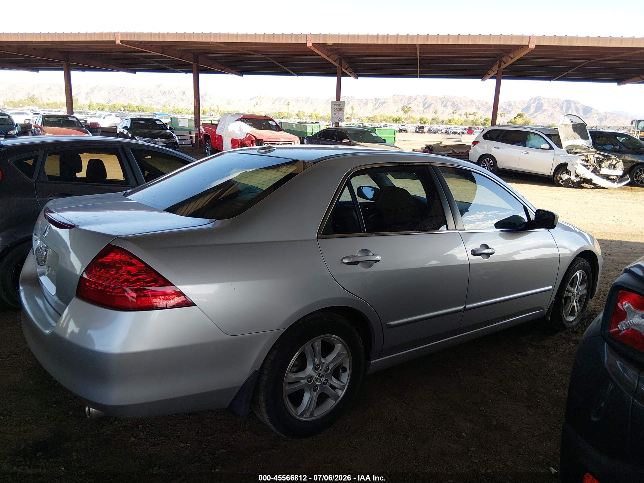 2006 Honda Accord 2.4 Ex Silver vin: 1HGCM56886A095150