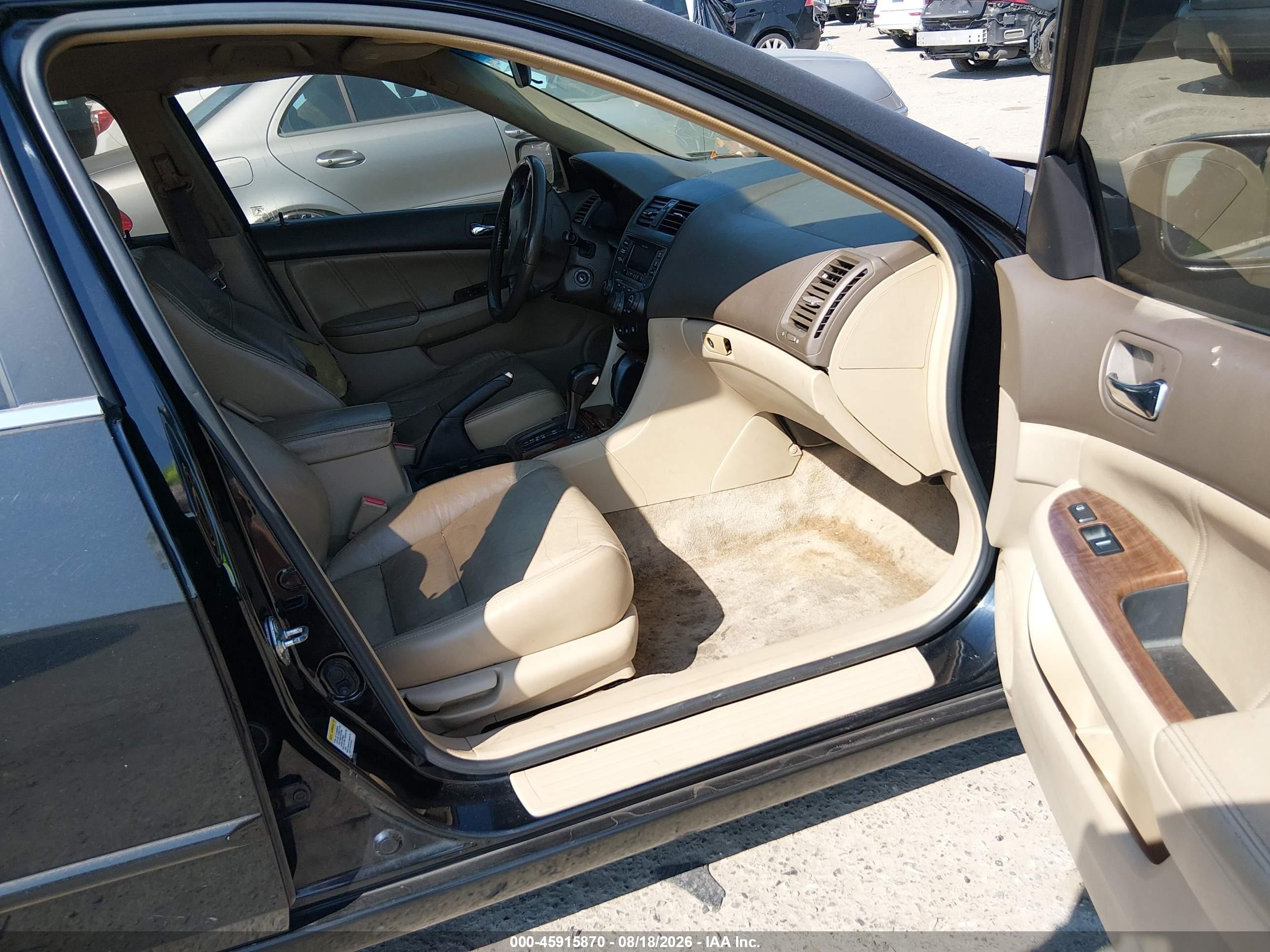 2006 Honda Accord 2.4 Ex Black vin: 1HGCM56886A124727