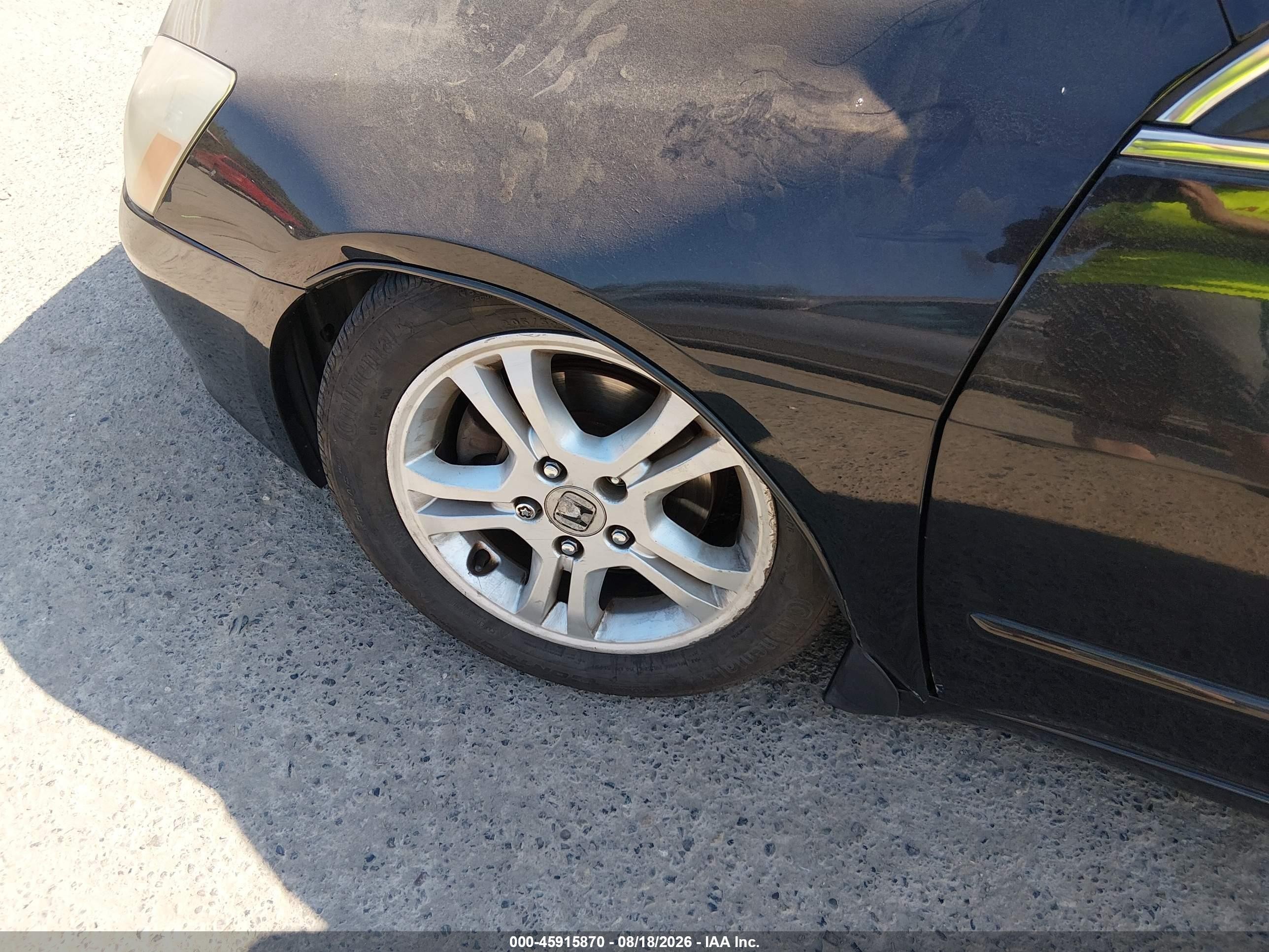 2006 Honda Accord 2.4 Ex Black vin: 1HGCM56886A124727