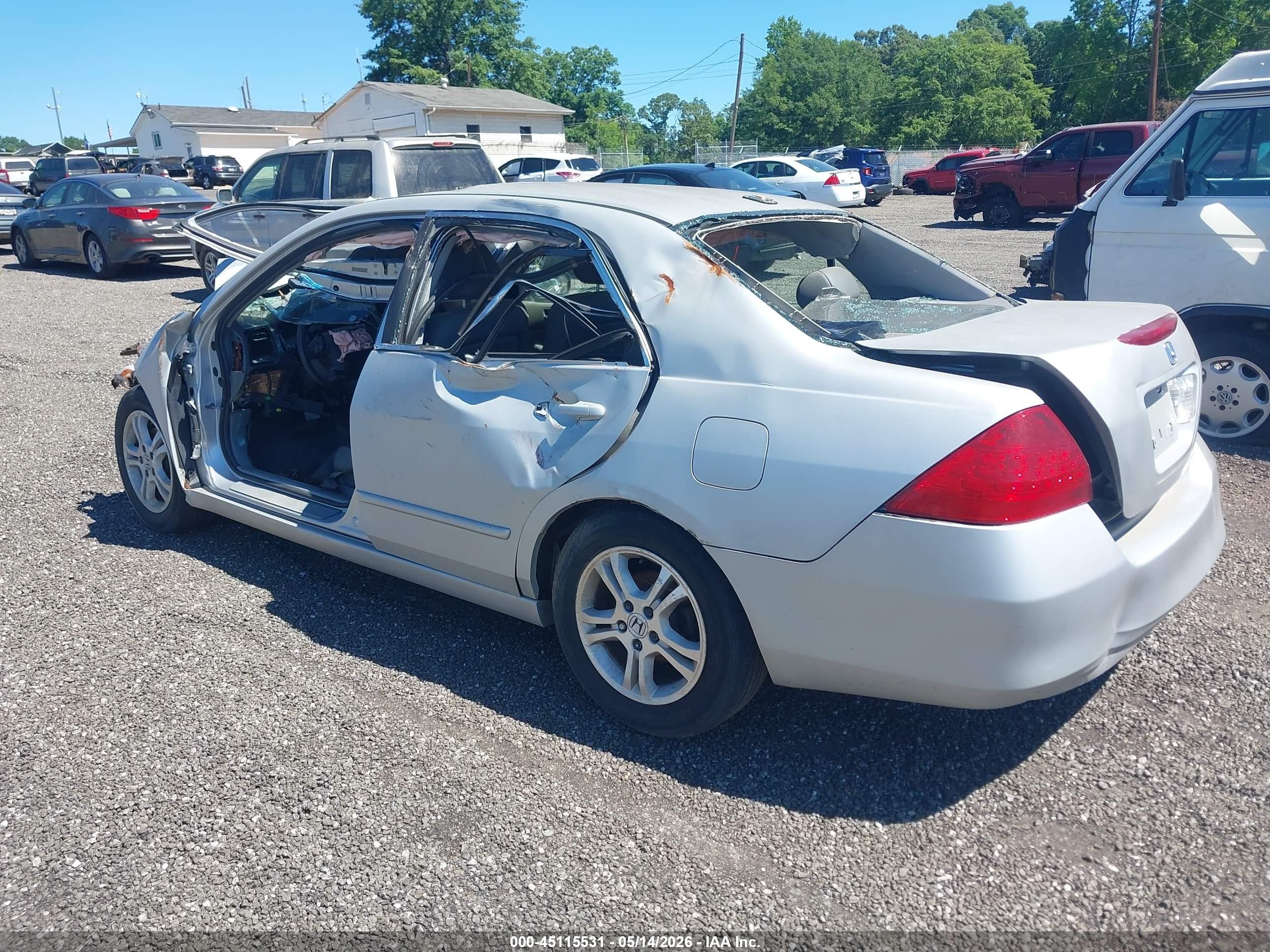 2006 Honda Accord Ex Gray vin: 1HGCM56886A144279