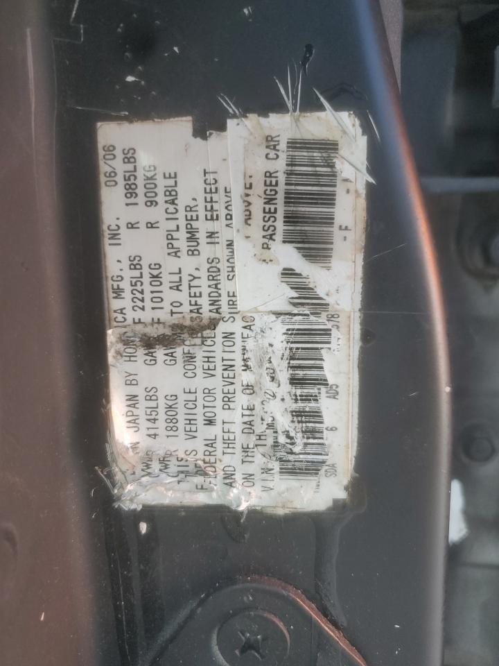 2006 Honda Accord Ex Белый vin: 1HGCM56886A167755