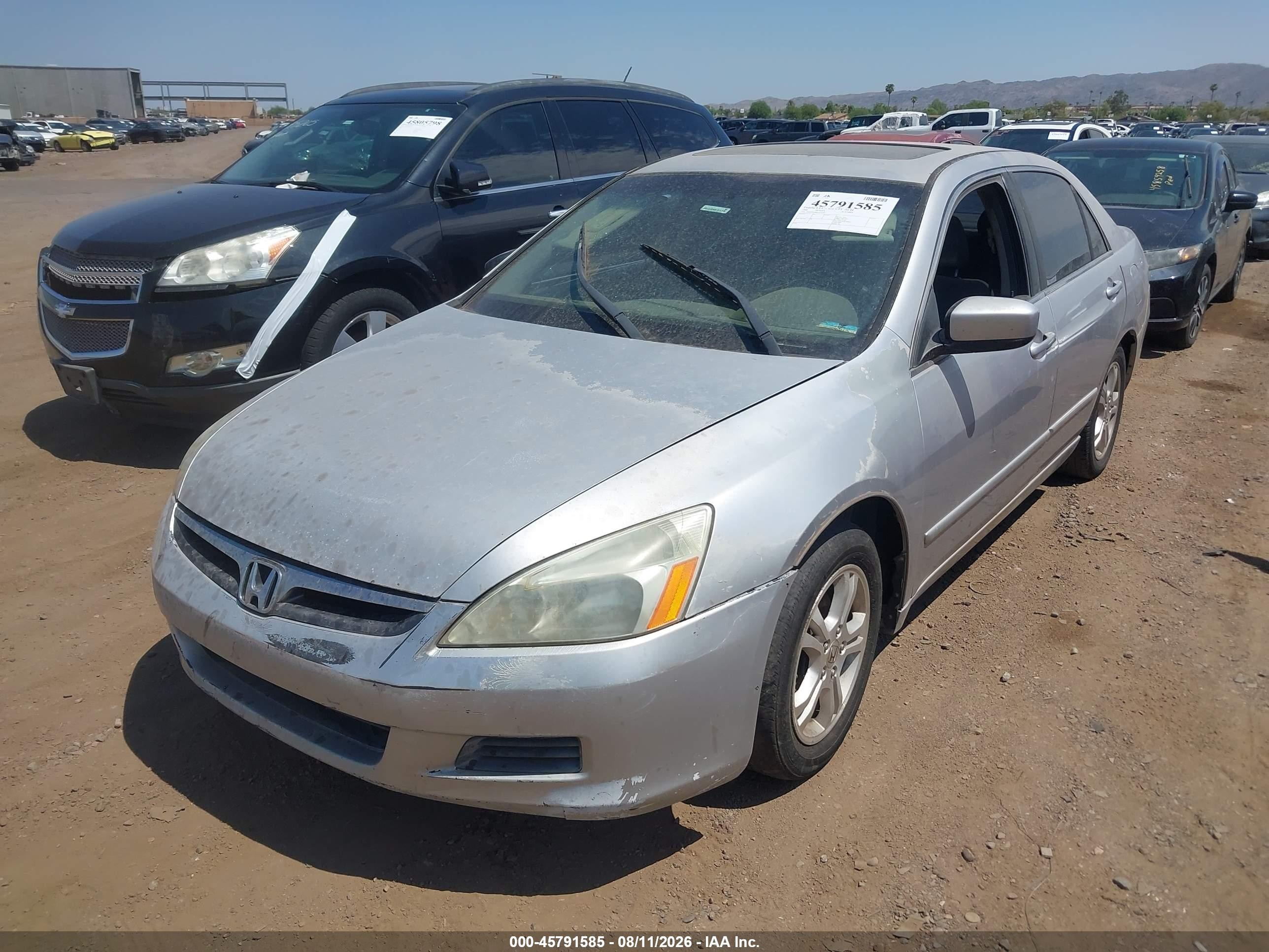 2006 Honda Accord 2.4 Ex Silver vin: 1HGCM56886A176293