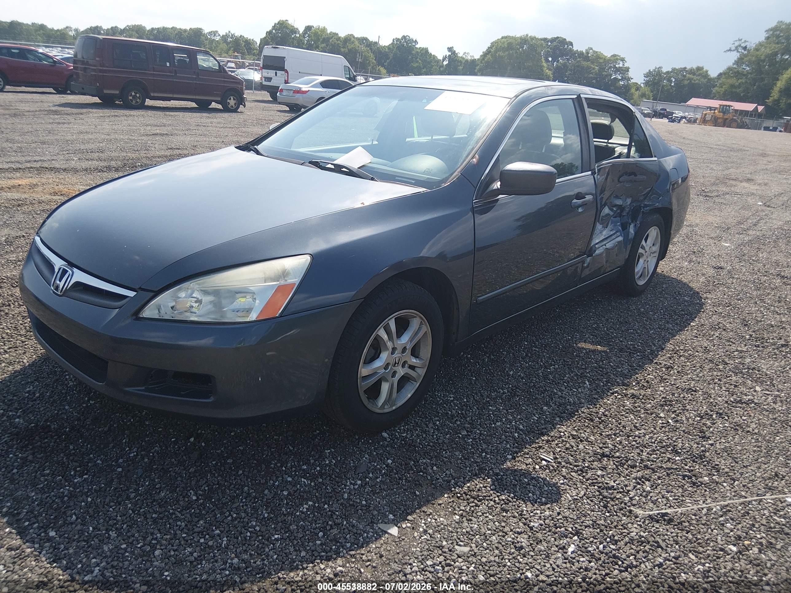 2006 Honda Accord 2.4 Ex Серый vin: 1HGCM56886A182661