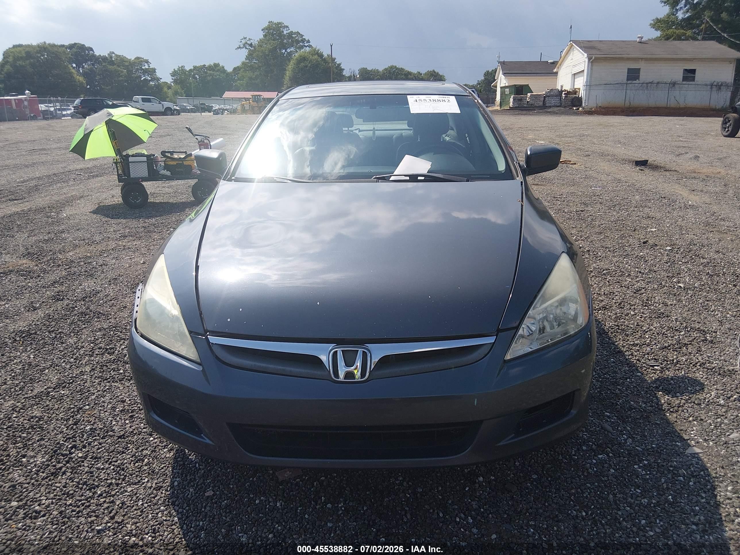 2006 Honda Accord 2.4 Ex Серый vin: 1HGCM56886A182661