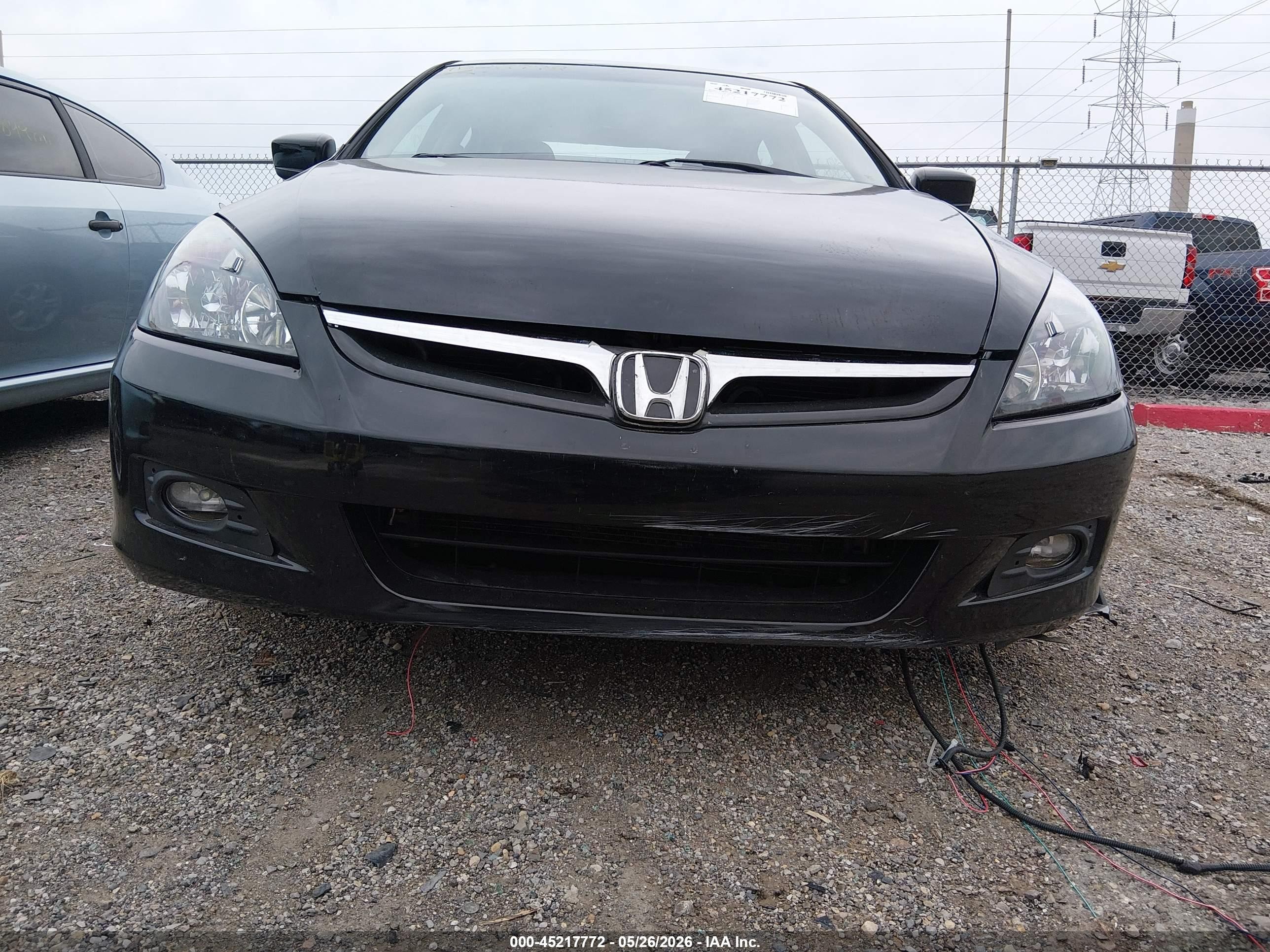 2007 Honda Accord 2.4 Ex Black vin: 1HGCM56887A000507