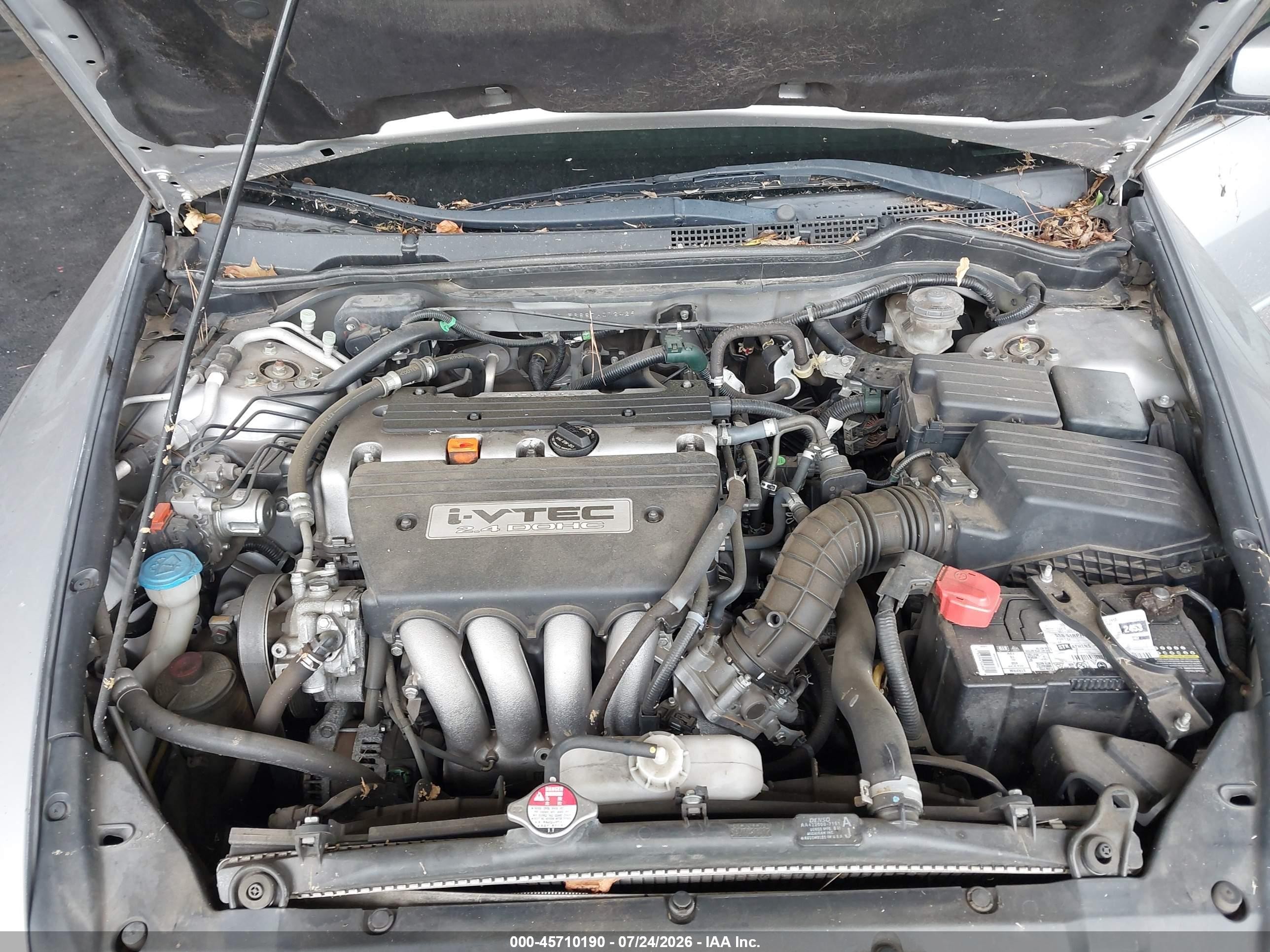 2007 Honda Accord 2.4 Ex Серебряный vin: 1HGCM56887A012429