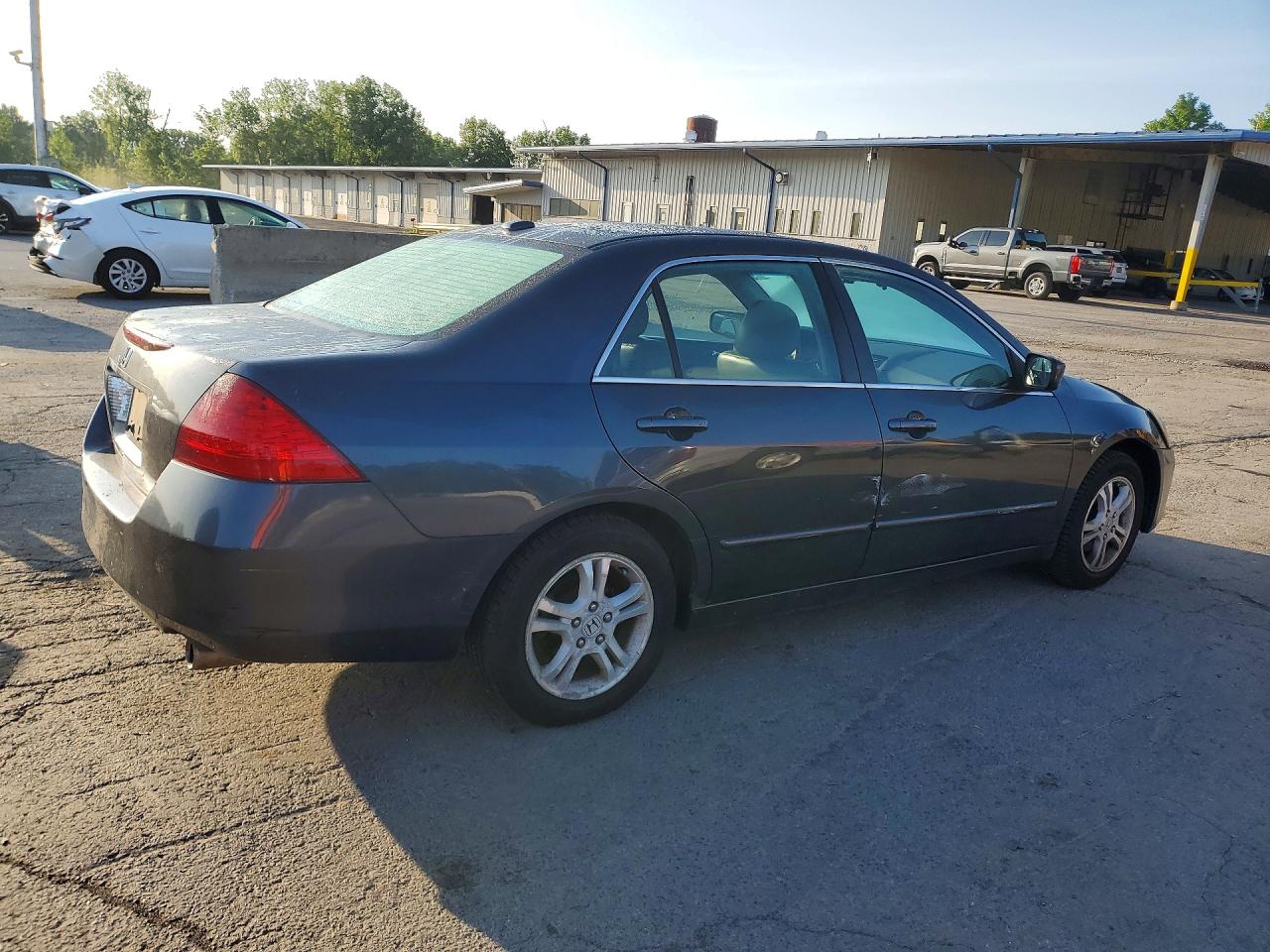 2007 Honda Accord Ex Gray vin: 1HGCM56887A023642