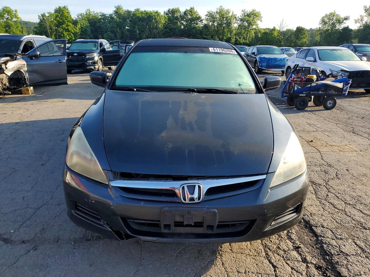2007 Honda Accord Ex Gray vin: 1HGCM56887A023642