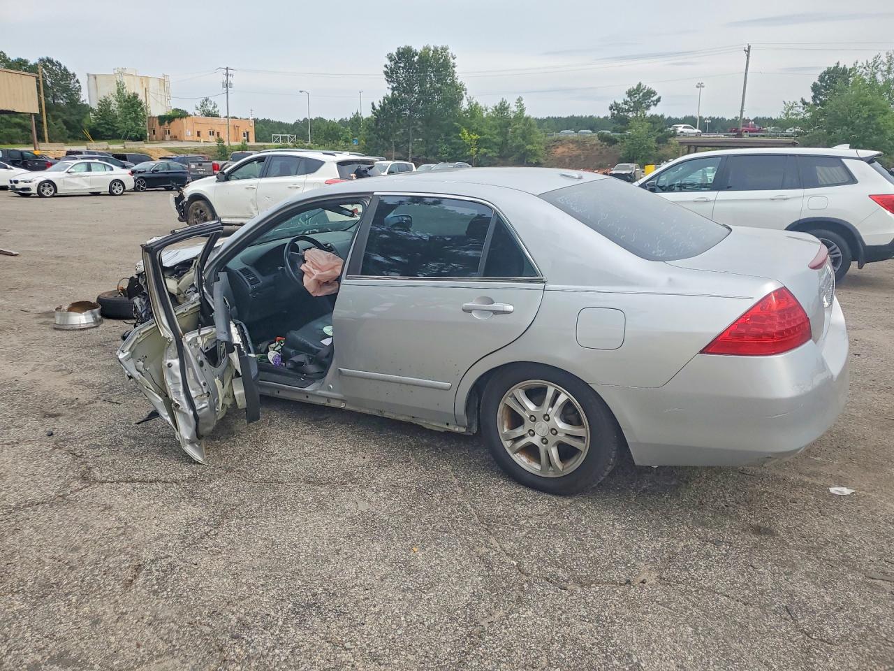 2007 Honda Accord Ex Silver vin: 1HGCM56887A041848