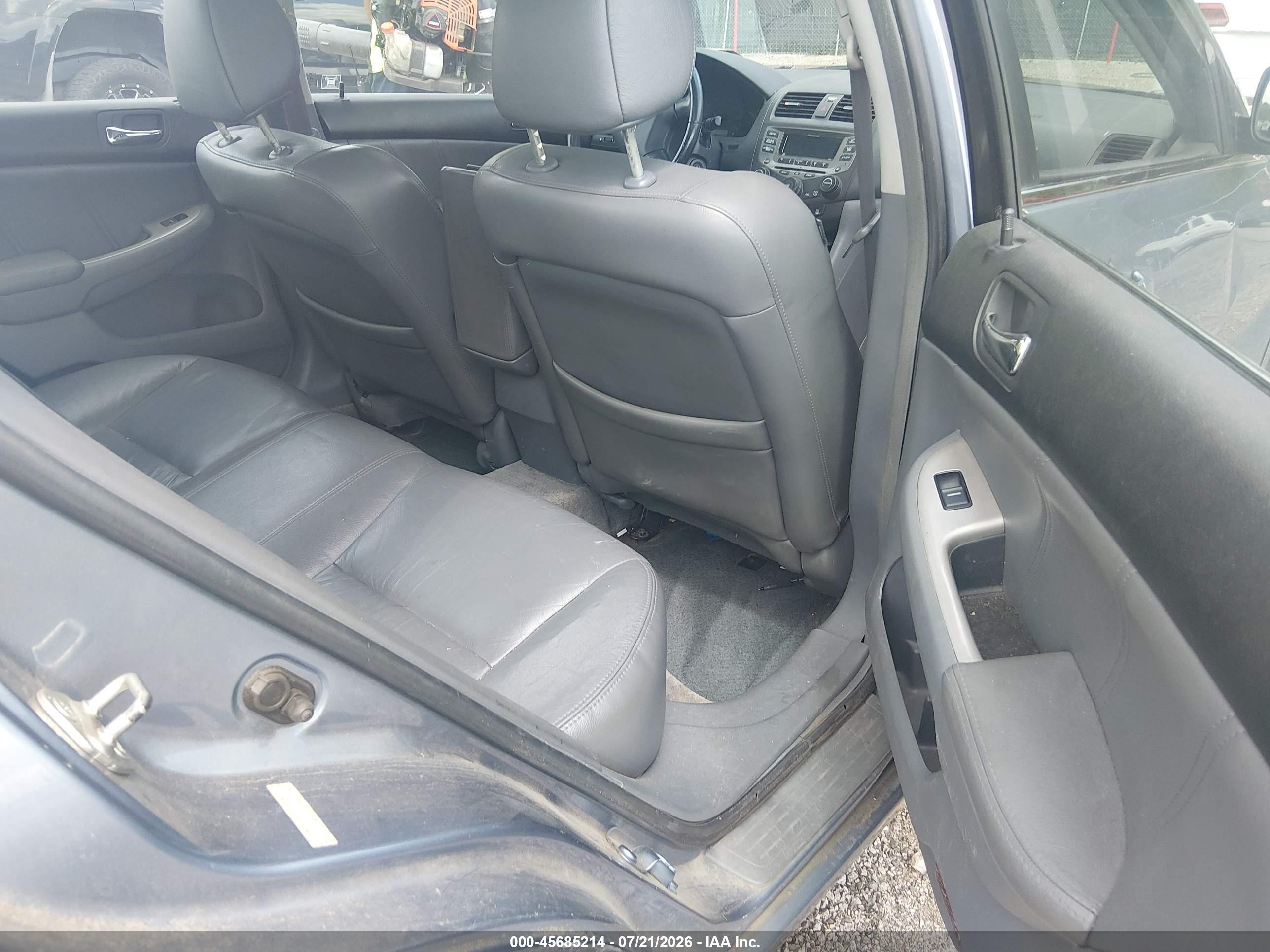2007 Honda Accord 2.4 Ex Blue vin: 1HGCM56887A055524