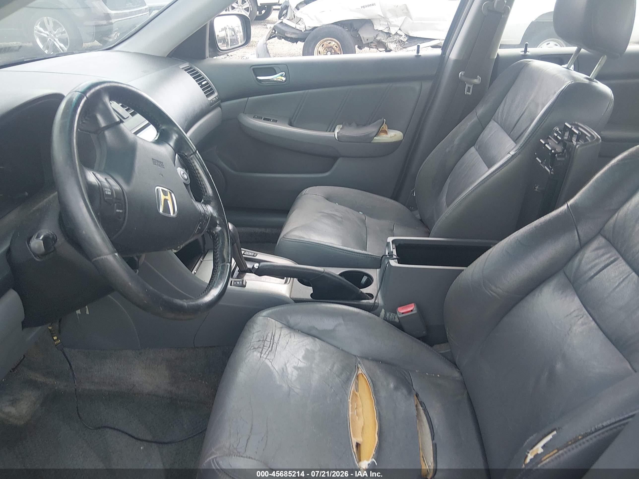 2007 Honda Accord 2.4 Ex Blue vin: 1HGCM56887A055524