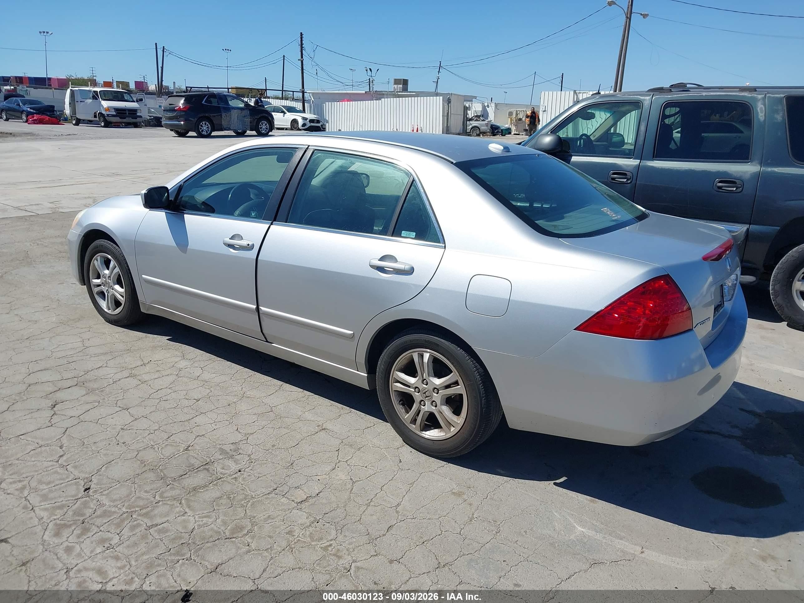 2007 Honda Accord 2.4 Ex Silver vin: 1HGCM56887A076339