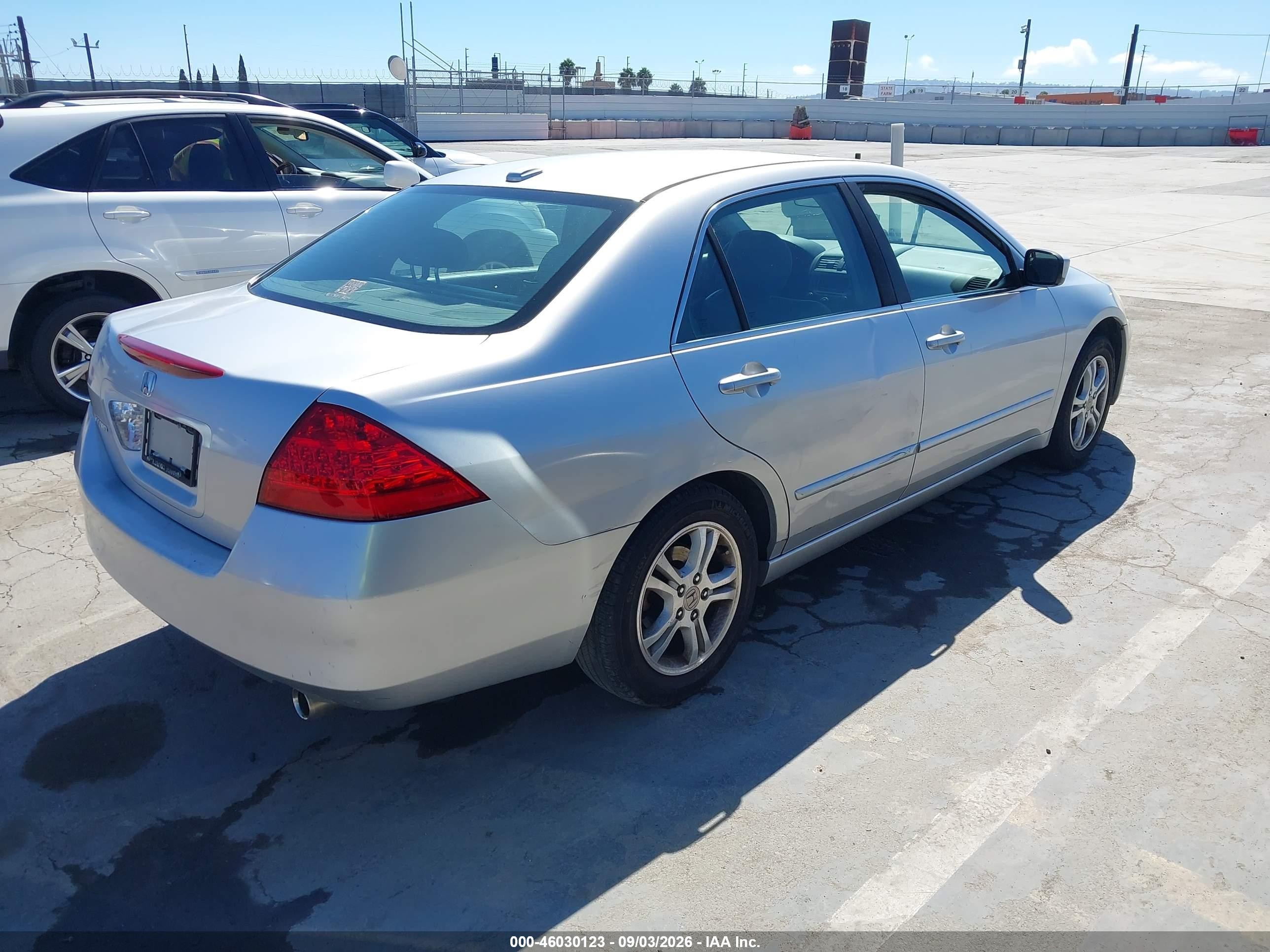2007 Honda Accord 2.4 Ex Silver vin: 1HGCM56887A076339