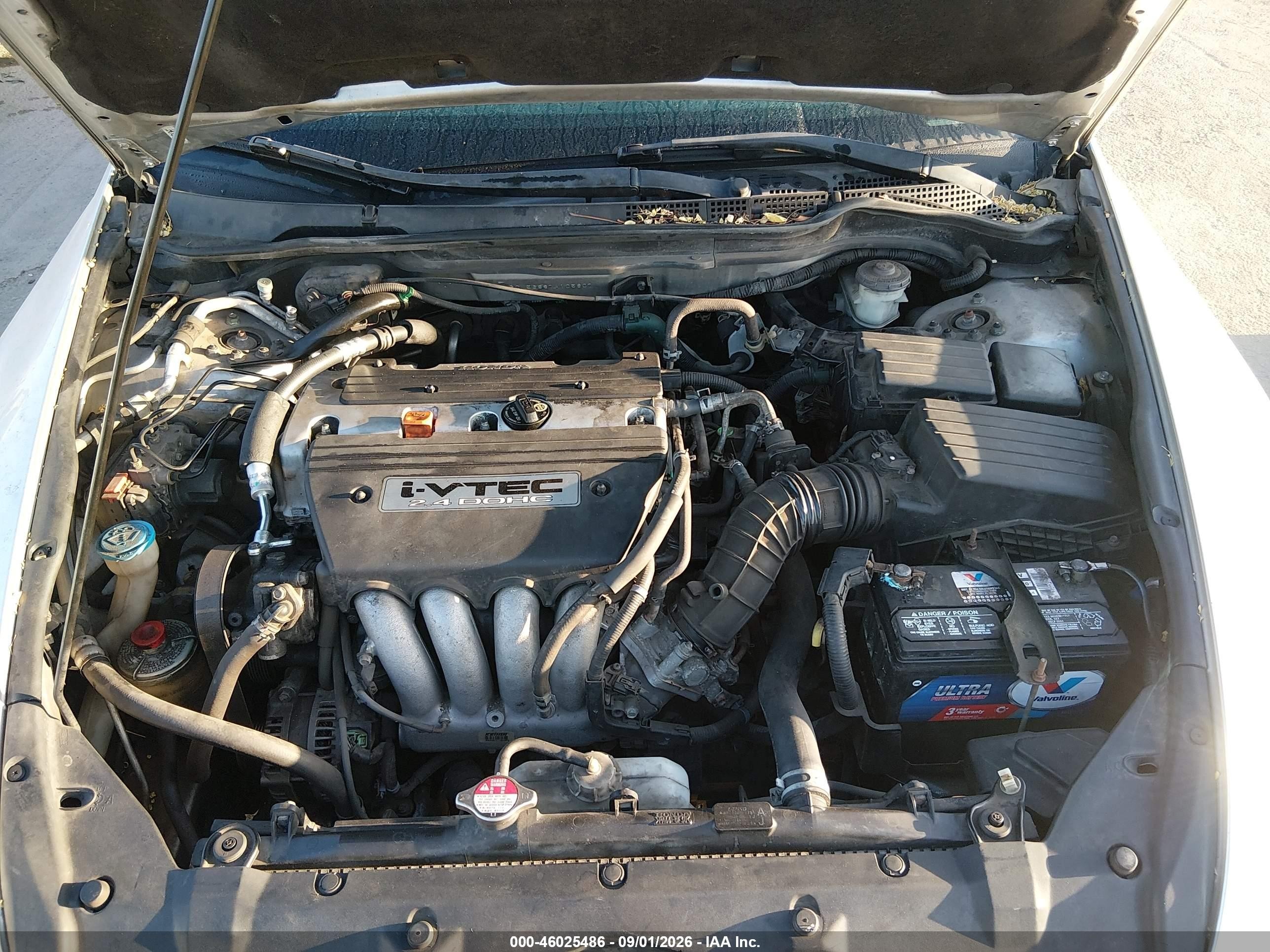 2007 Honda Accord 2.4 Ex Silver vin: 1HGCM56887A105807