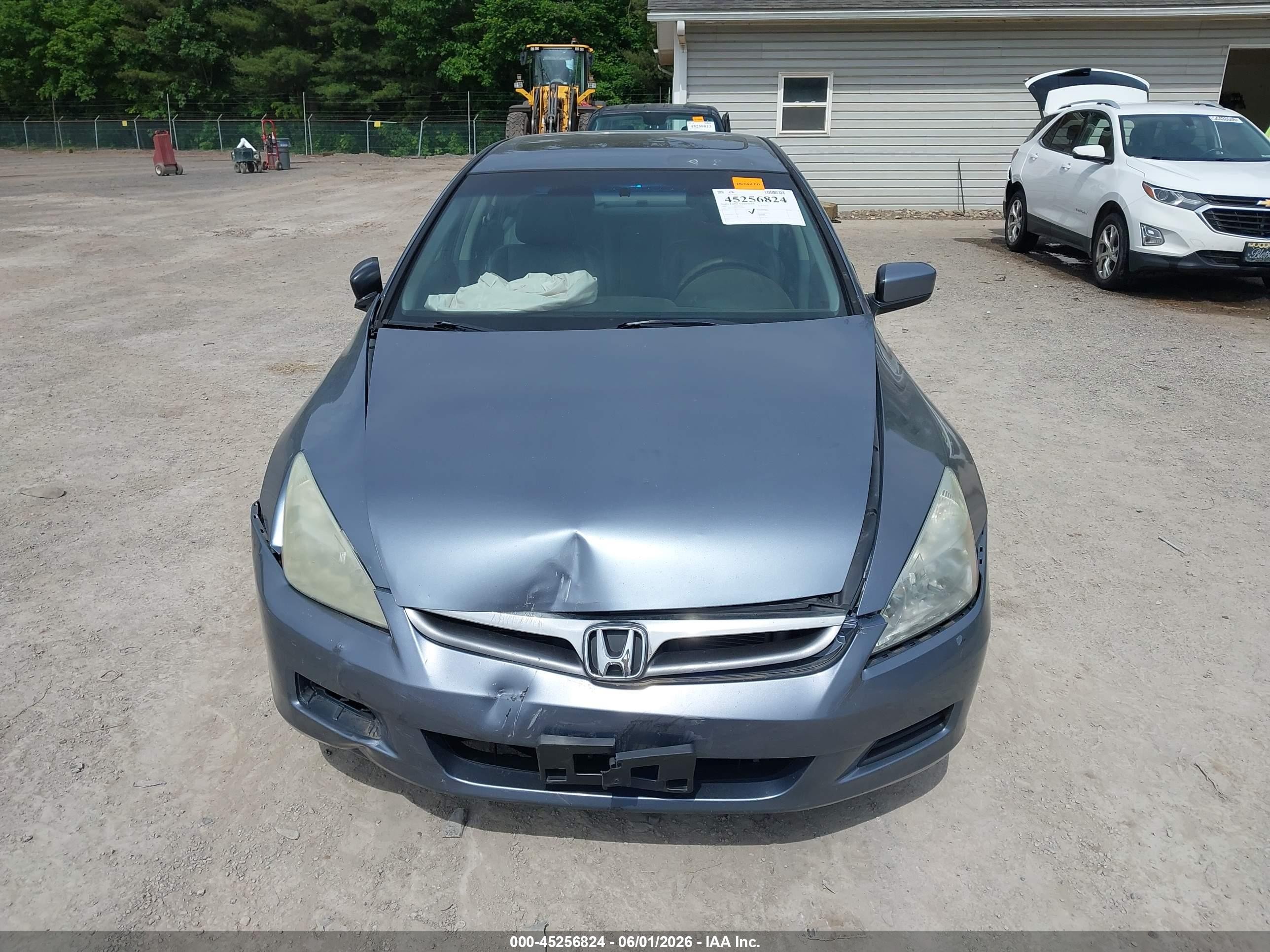 2007 Honda Accord 2.4 Ex Light Blue vin: 1HGCM56887A107203