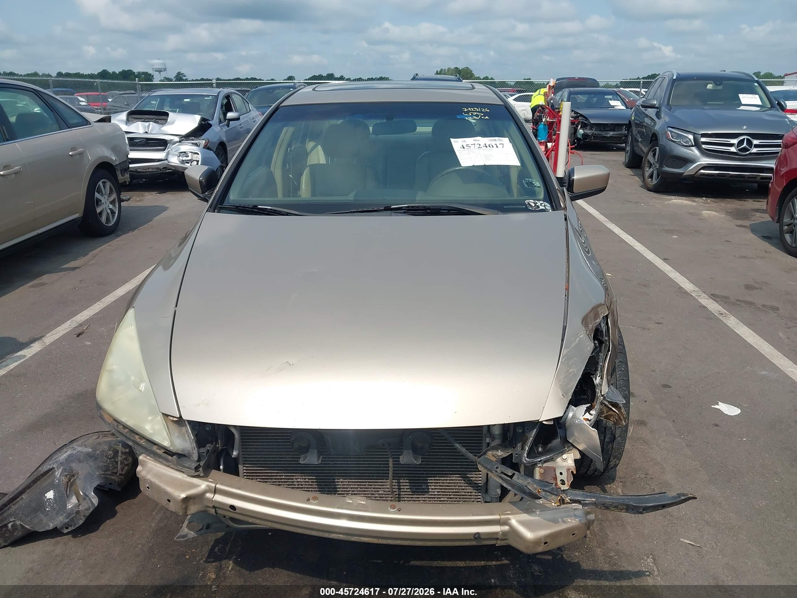 2007 Honda Accord 2.4 Ex Gold vin: 1HGCM56887A118993