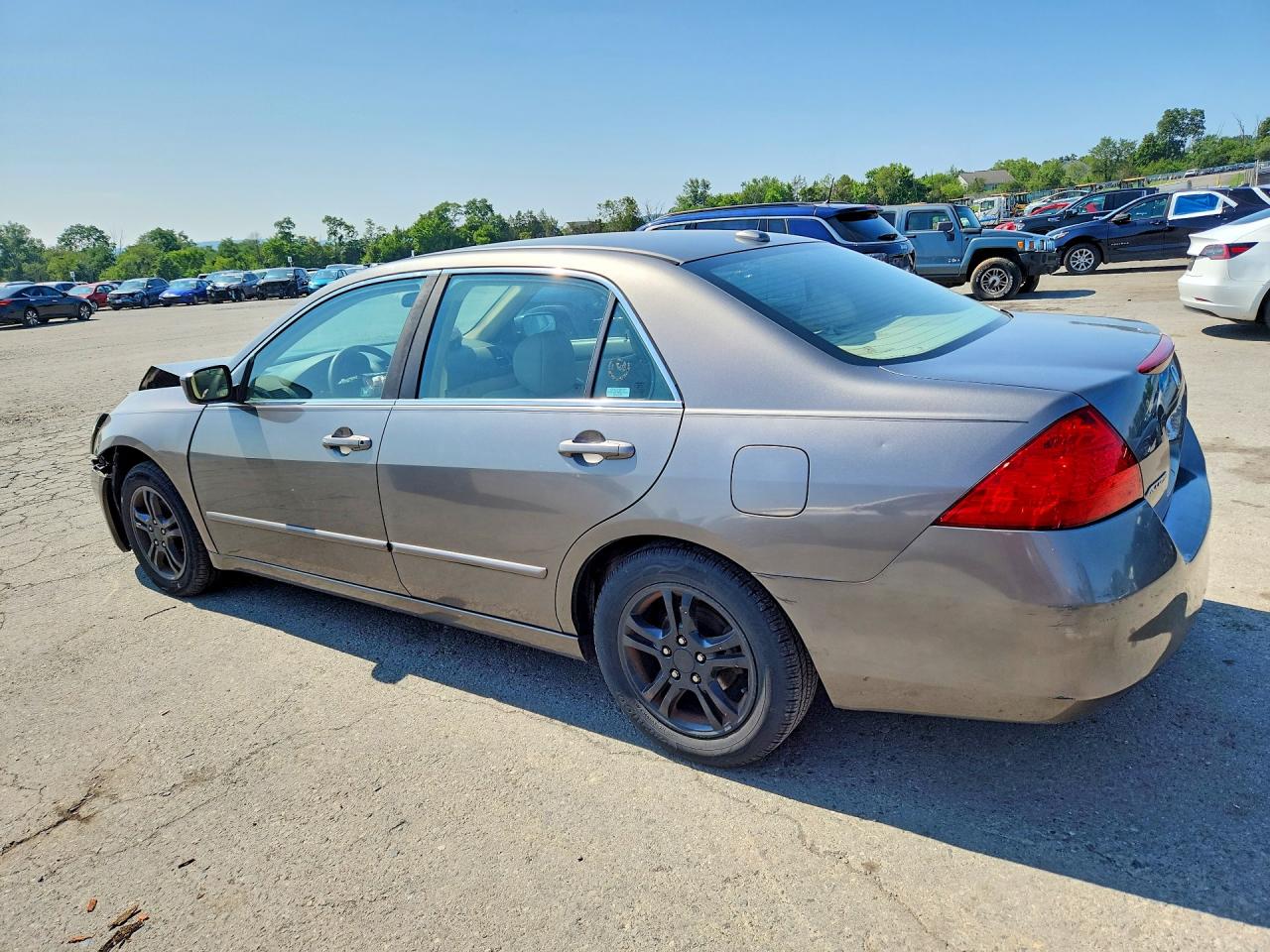 2007 Honda Accord Ex Gray vin: 1HGCM56887A123711