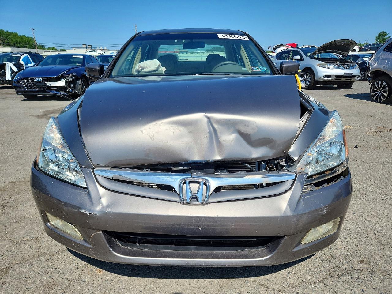 2007 Honda Accord Ex Gray vin: 1HGCM56887A123711