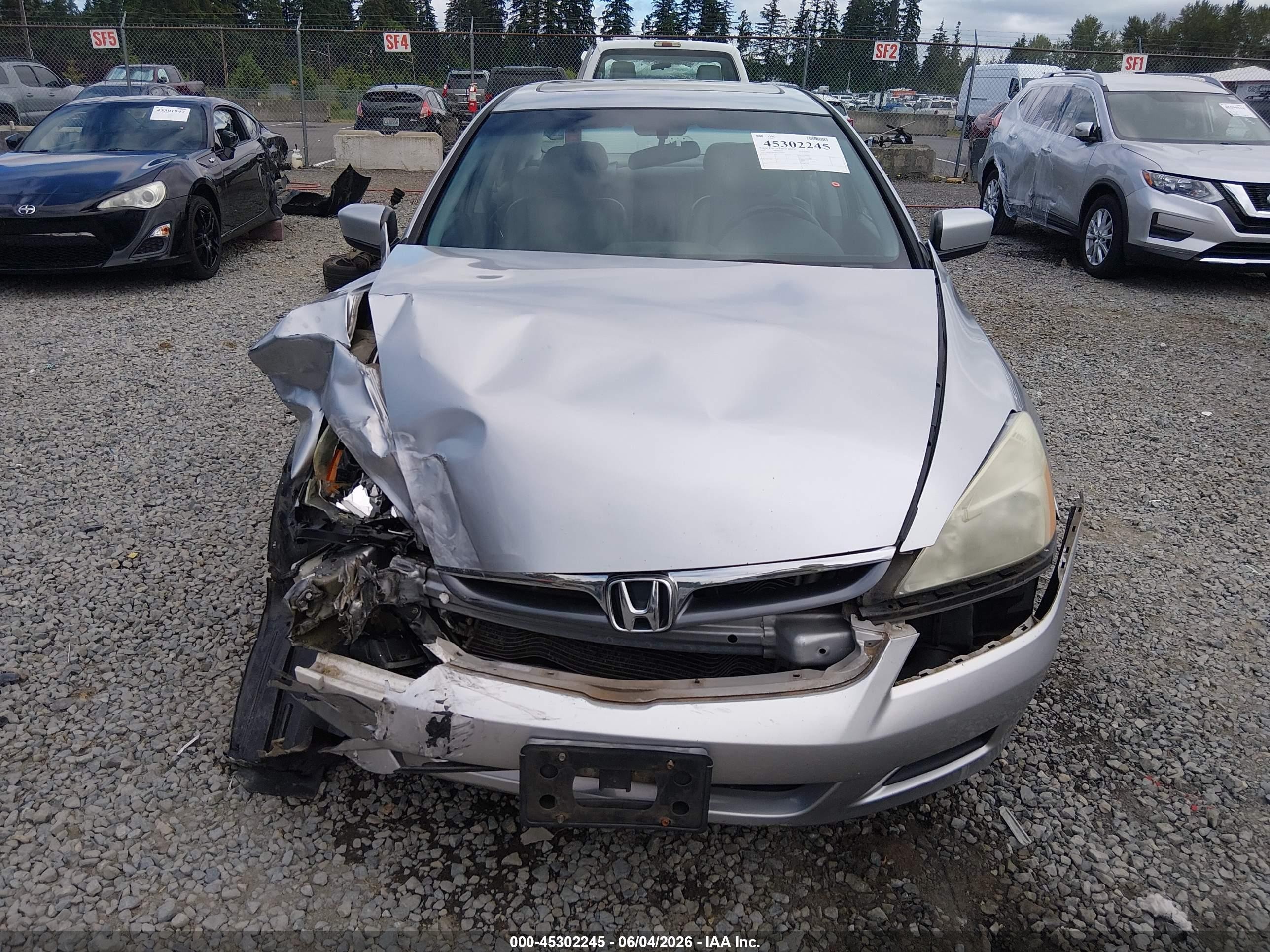 2007 Honda Accord 2.4 Ex Silver vin: 1HGCM56887A124647