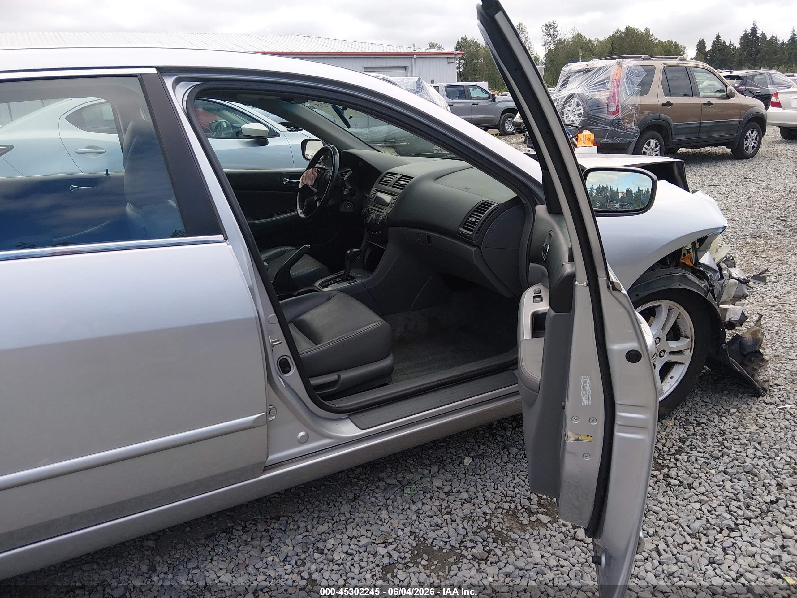 2007 Honda Accord 2.4 Ex Silver vin: 1HGCM56887A124647