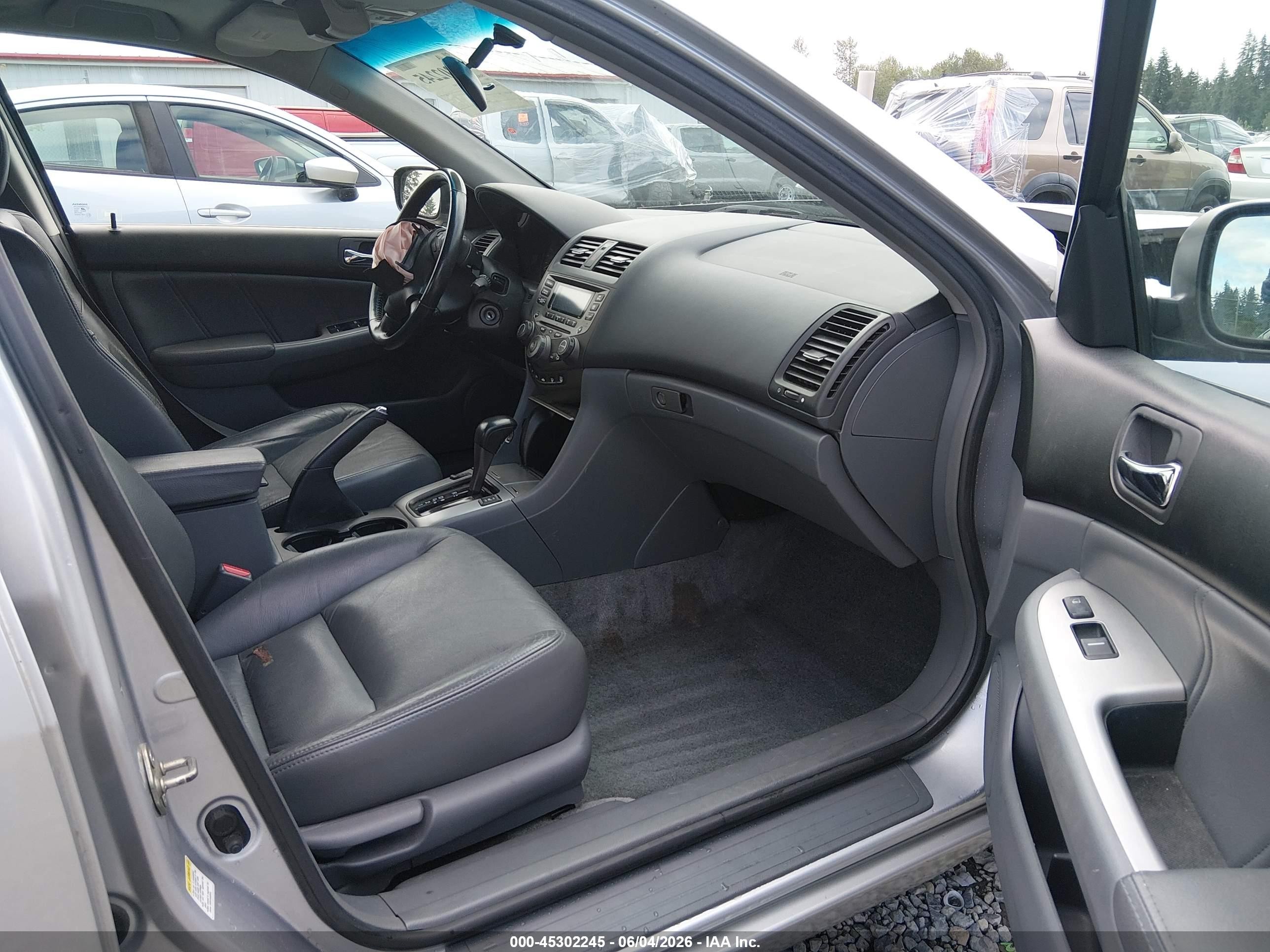 2007 Honda Accord 2.4 Ex Silver vin: 1HGCM56887A124647