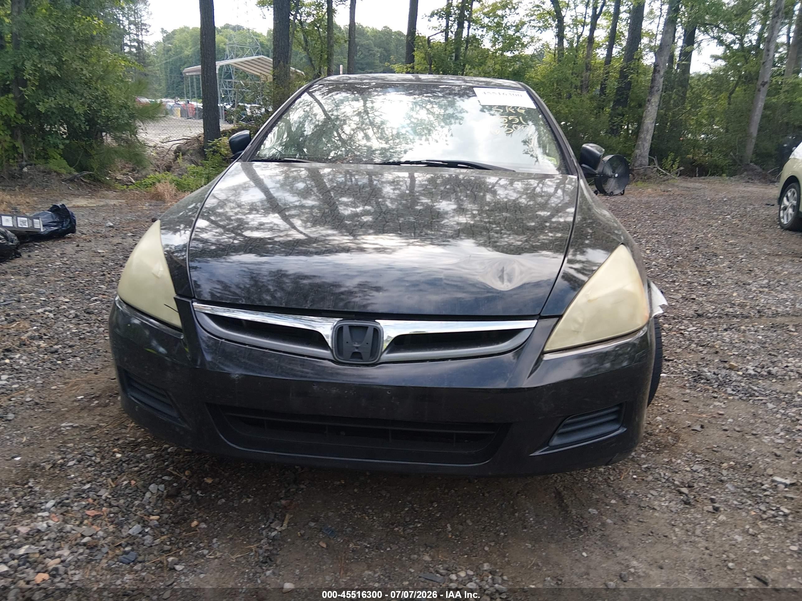 2007 Honda Accord 2.4 Ex Черный vin: 1HGCM56887A136426