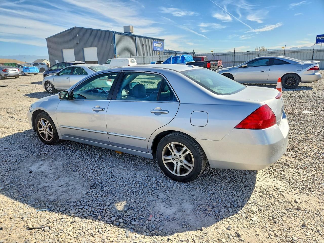 2007 Honda Accord Ex Серебряный vin: 1HGCM56887A140735