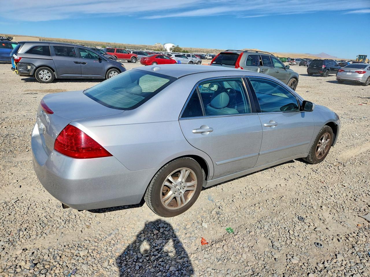 2007 Honda Accord Ex Серебряный vin: 1HGCM56887A140735