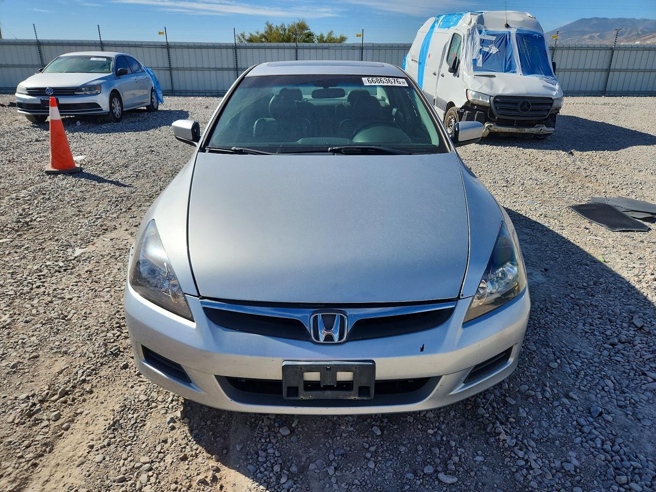 2007 Honda Accord Ex Серебряный vin: 1HGCM56887A140735