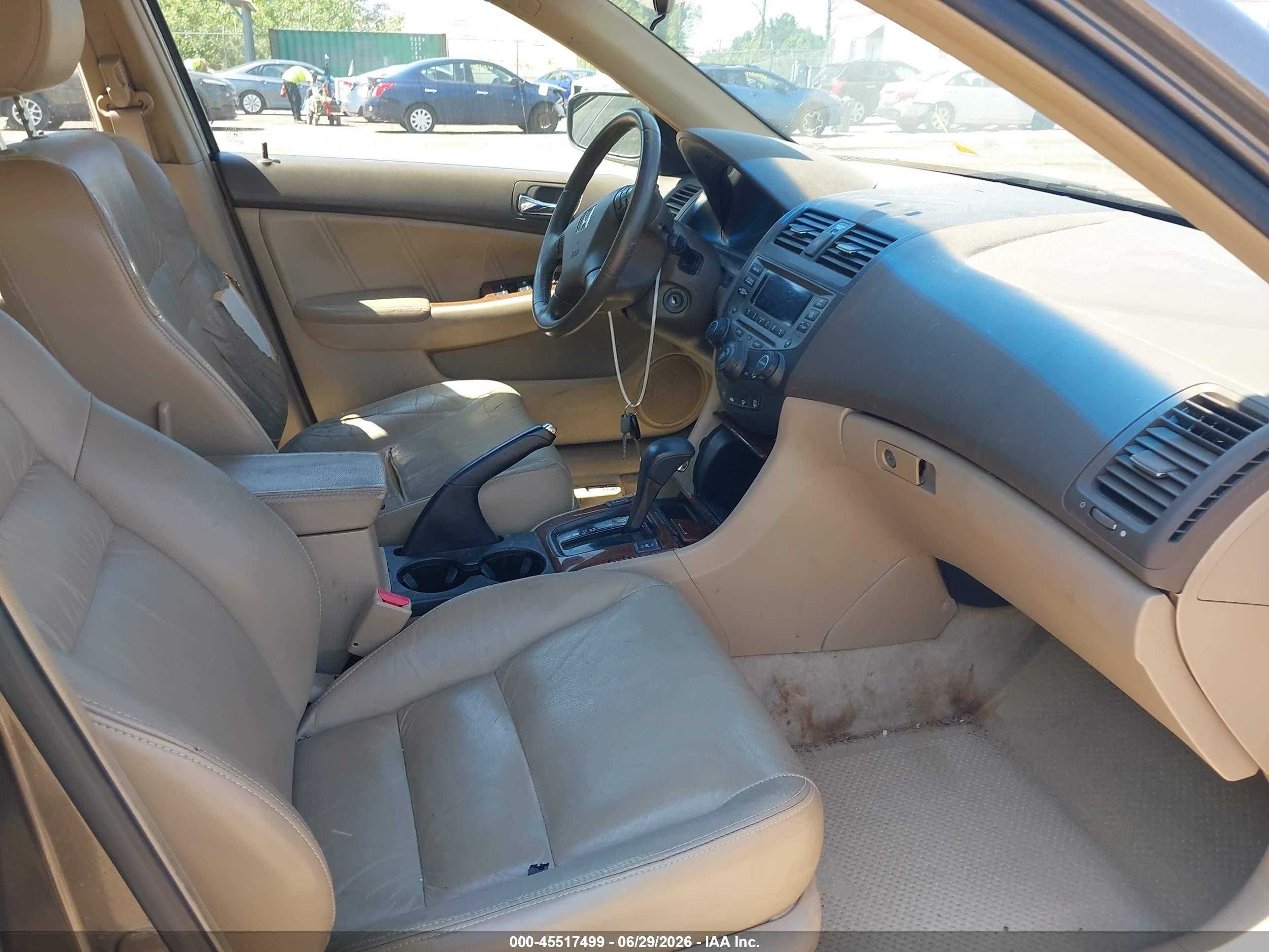 2007 Honda Accord 2.4 Ex Gray vin: 1HGCM56887A144252