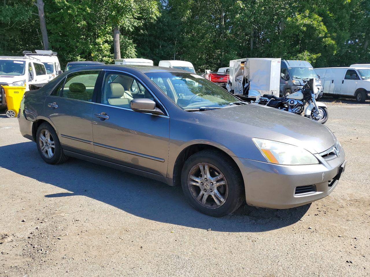2007 Honda Accord Ex Gray vin: 1HGCM56887A151041