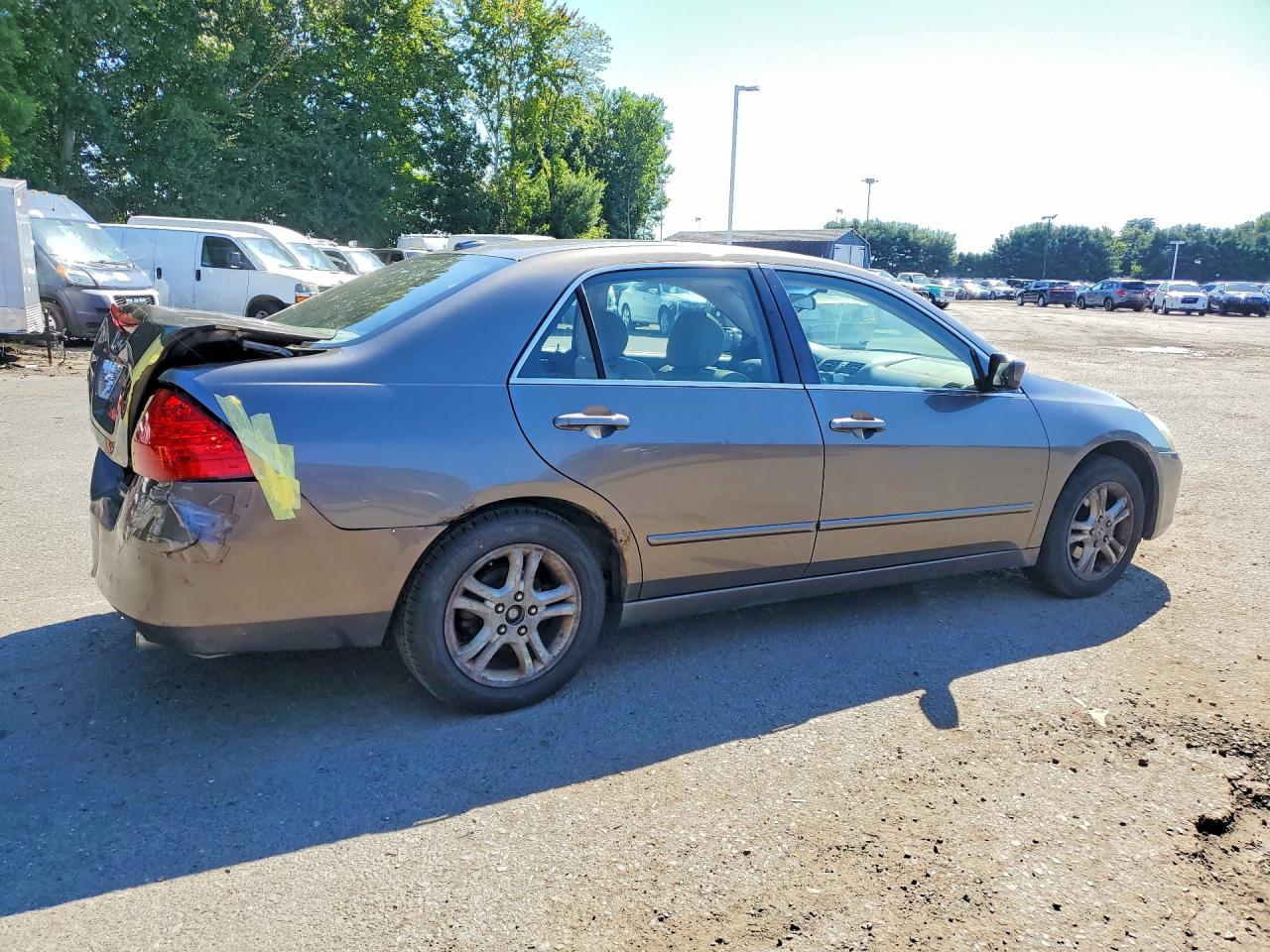 2007 Honda Accord Ex Gray vin: 1HGCM56887A151041