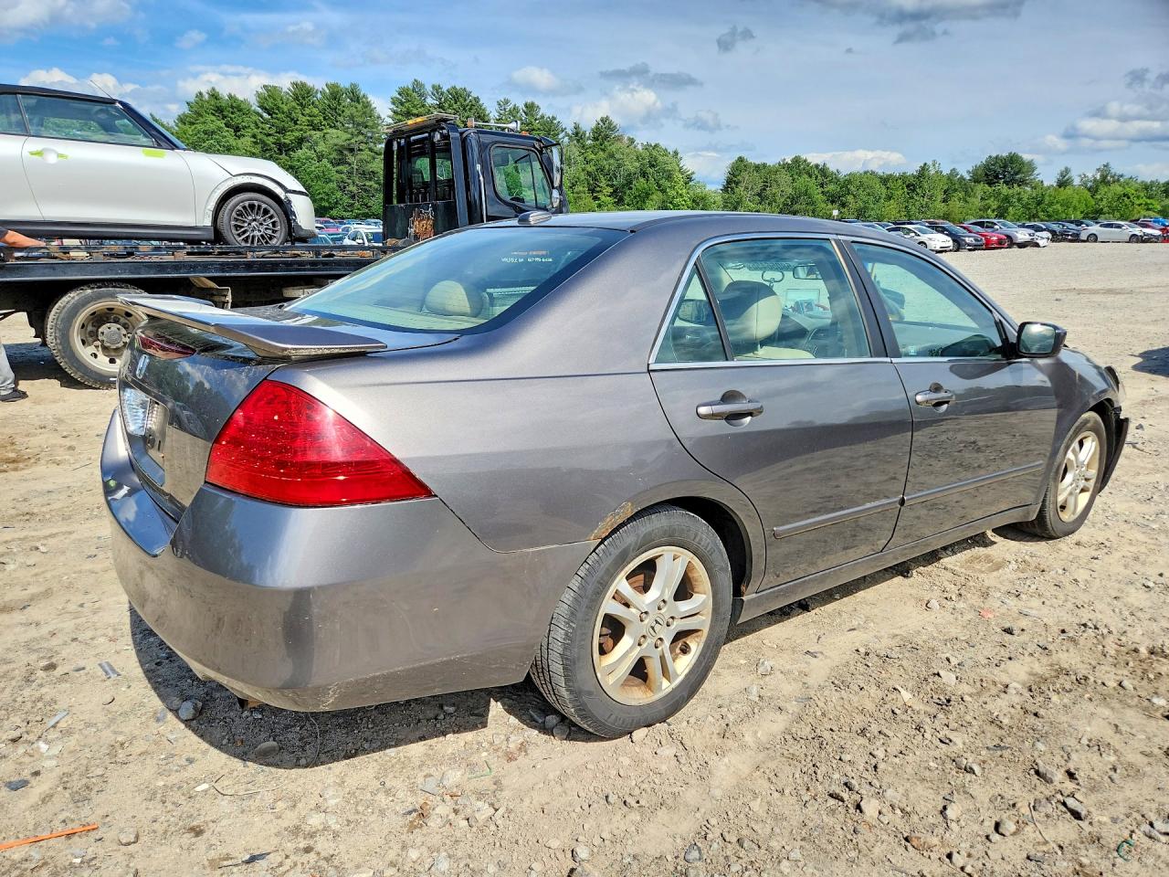 2007 Honda Accord Ex Gray vin: 1HGCM56887A152691