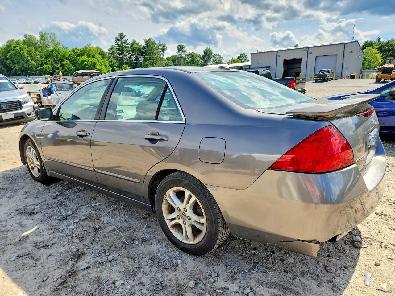 2007 Honda Accord Ex Gray vin: 1HGCM56887A152691