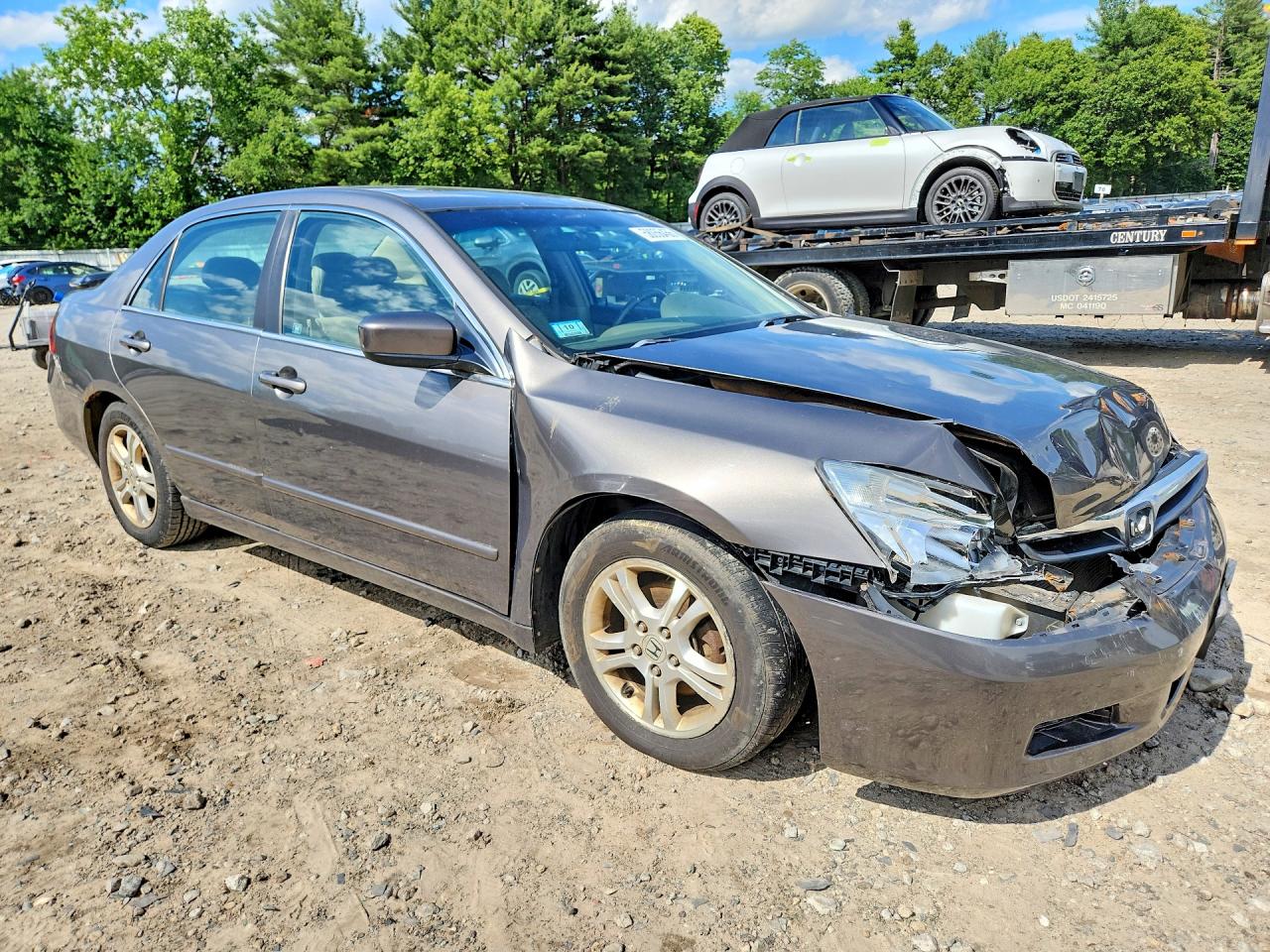 2007 Honda Accord Ex Gray vin: 1HGCM56887A152691