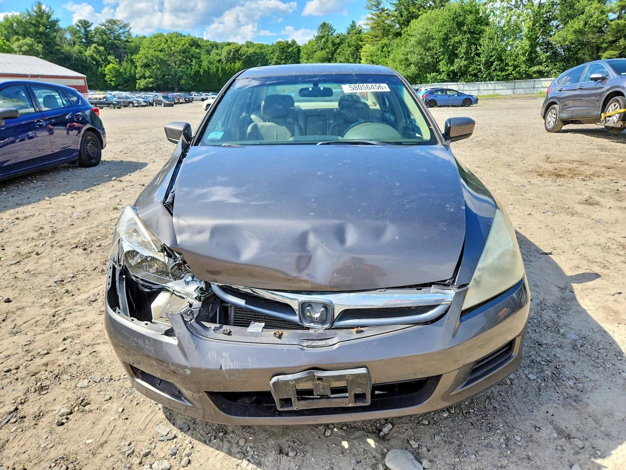 2007 Honda Accord Ex Gray vin: 1HGCM56887A152691