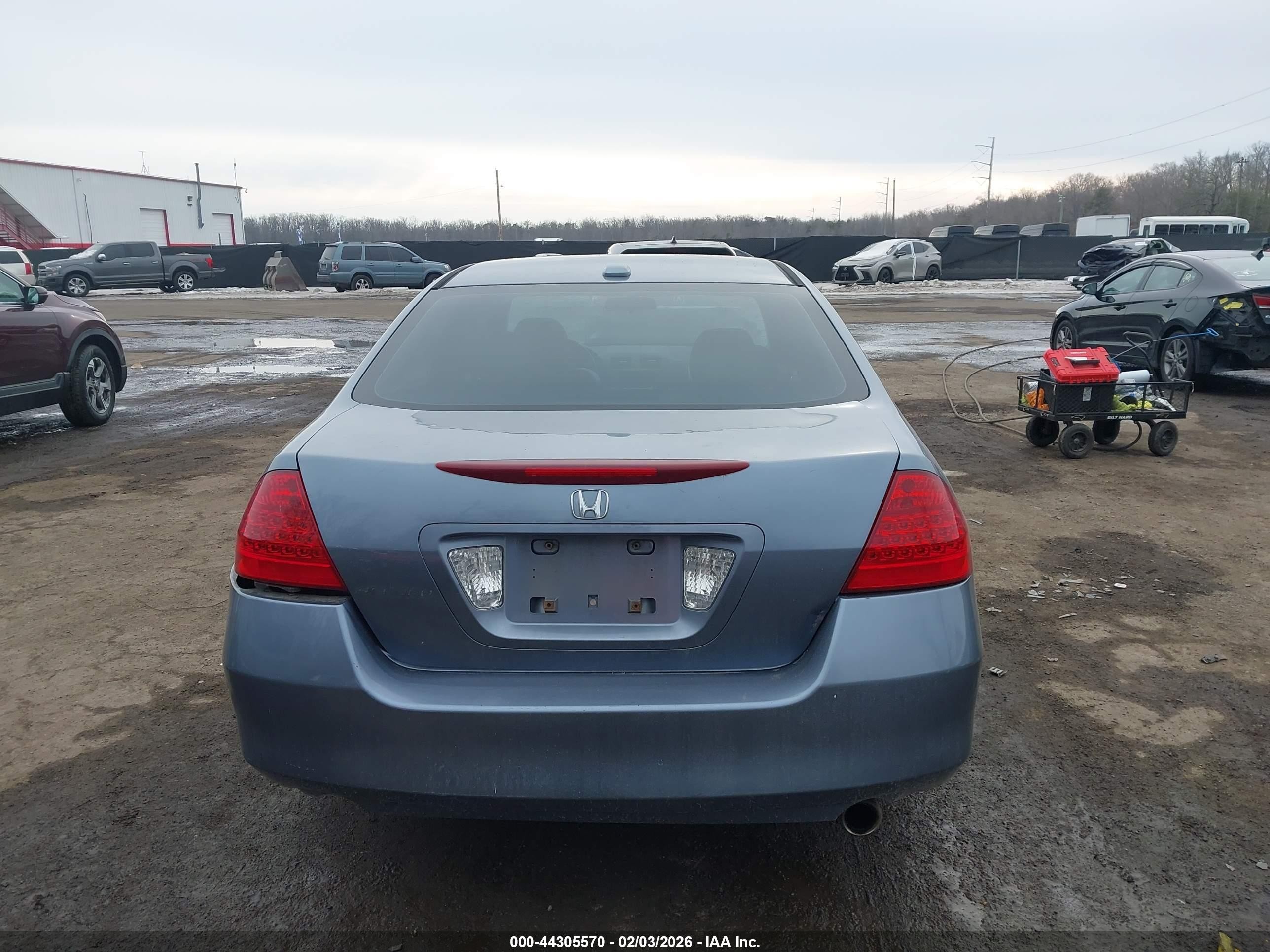 2007 Honda Accord 2.4 Ex Blue vin: 1HGCM56887A176182