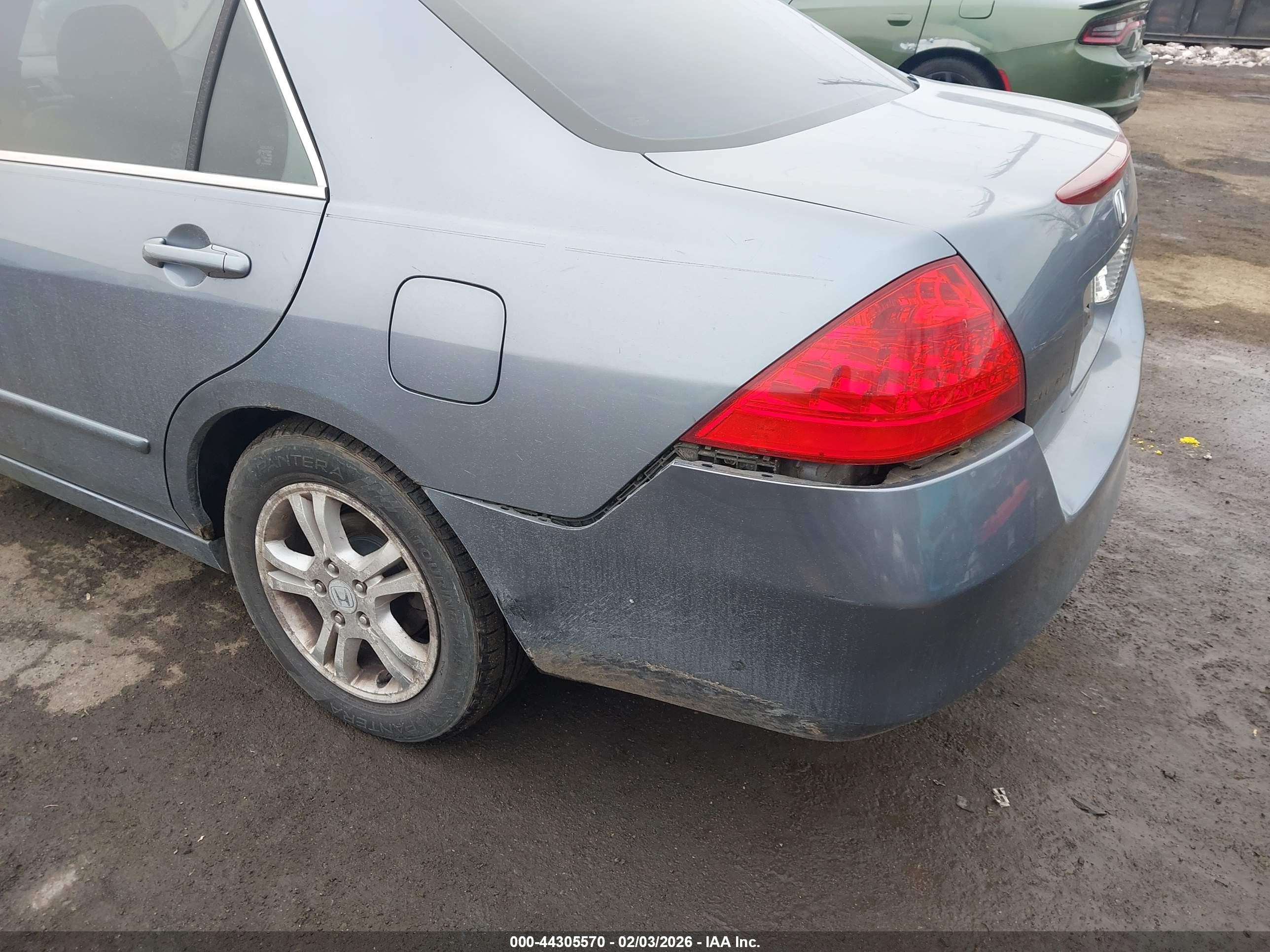 2007 Honda Accord 2.4 Ex Blue vin: 1HGCM56887A176182