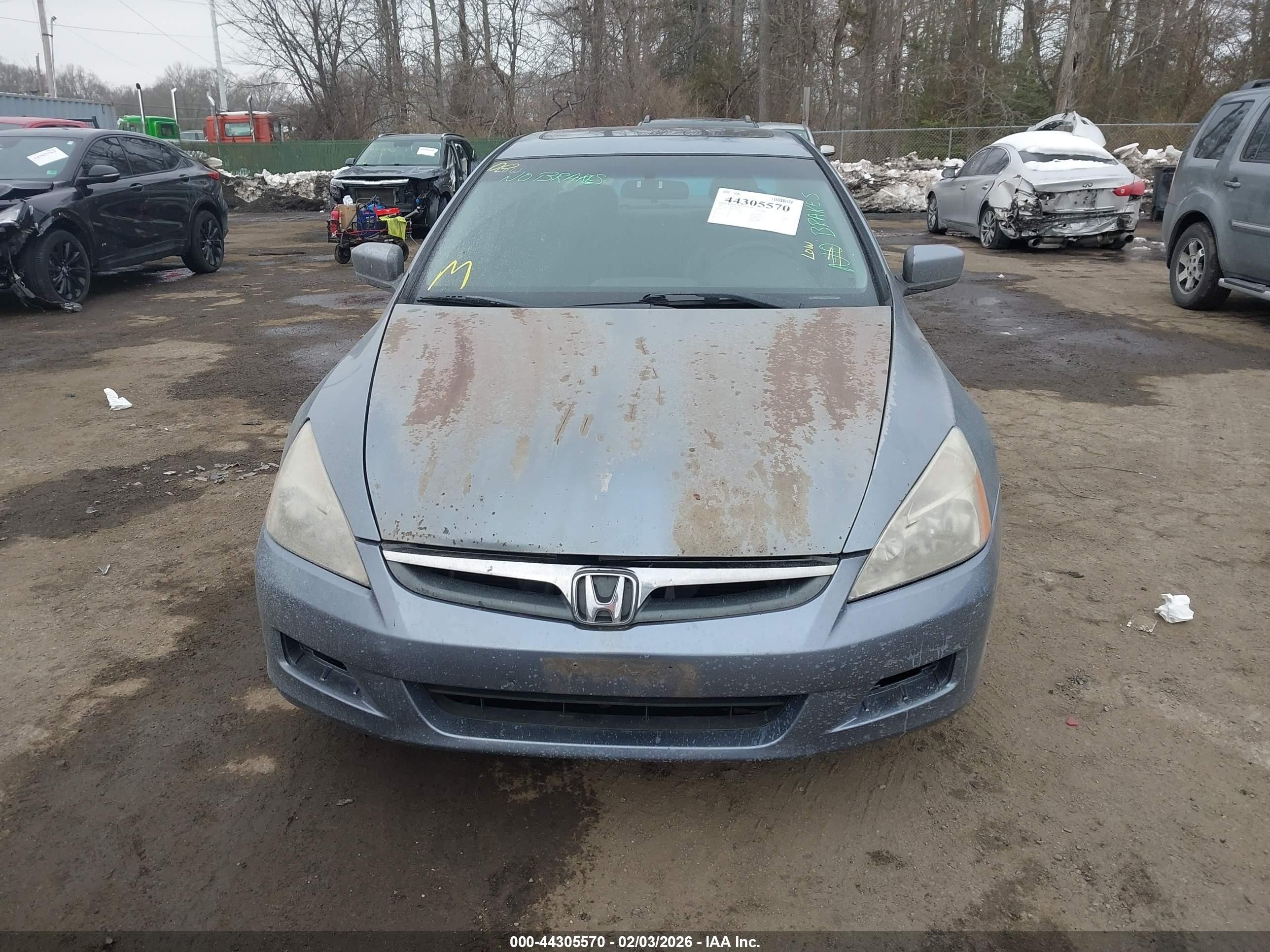 2007 Honda Accord 2.4 Ex Blue vin: 1HGCM56887A176182